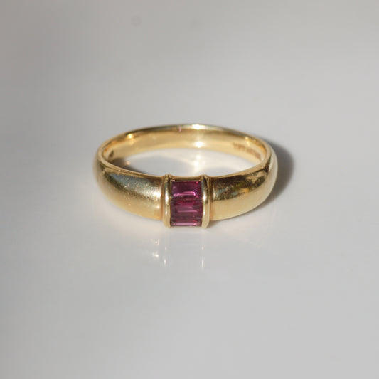 Vintage Tiffany Ruby Baguette Ring