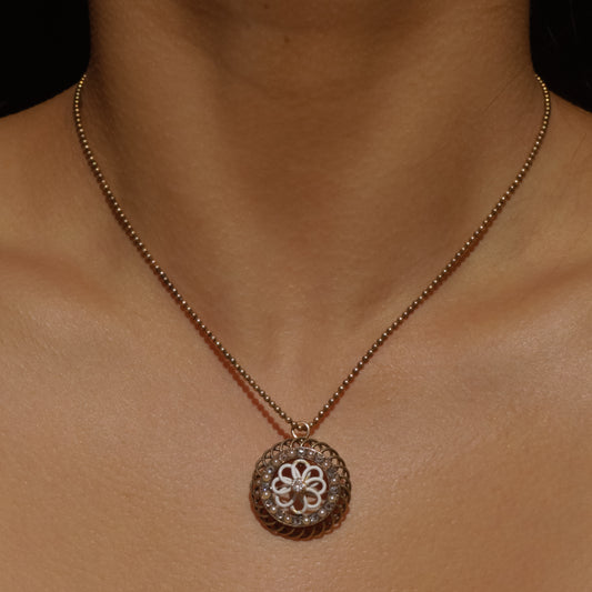 Victorian Diamond and Pearl Floral Brooch/Pendant