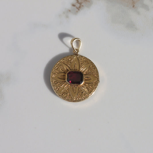 Antique Victorian Garnet Pendant