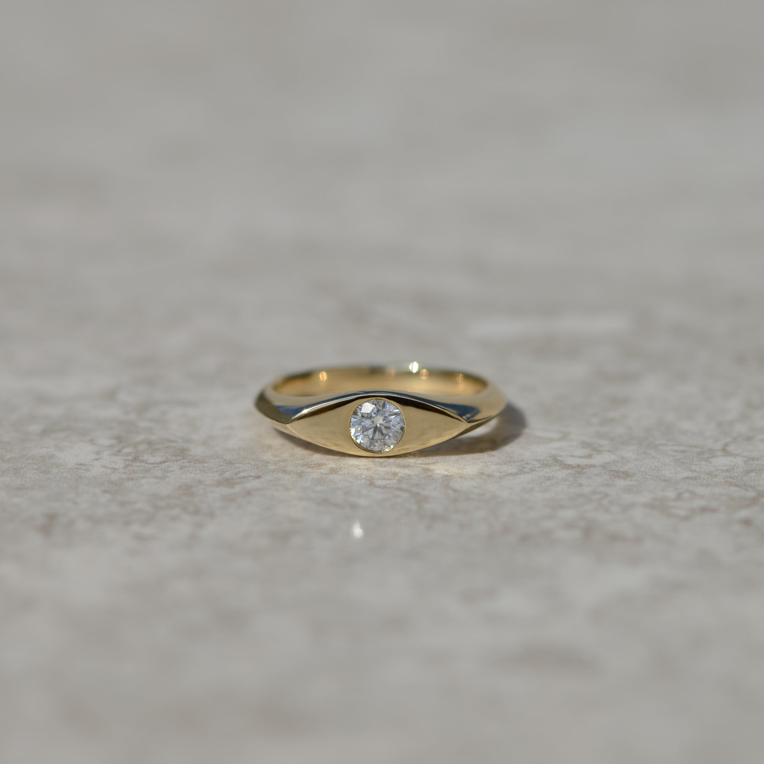 Large Diamond Eye Signet