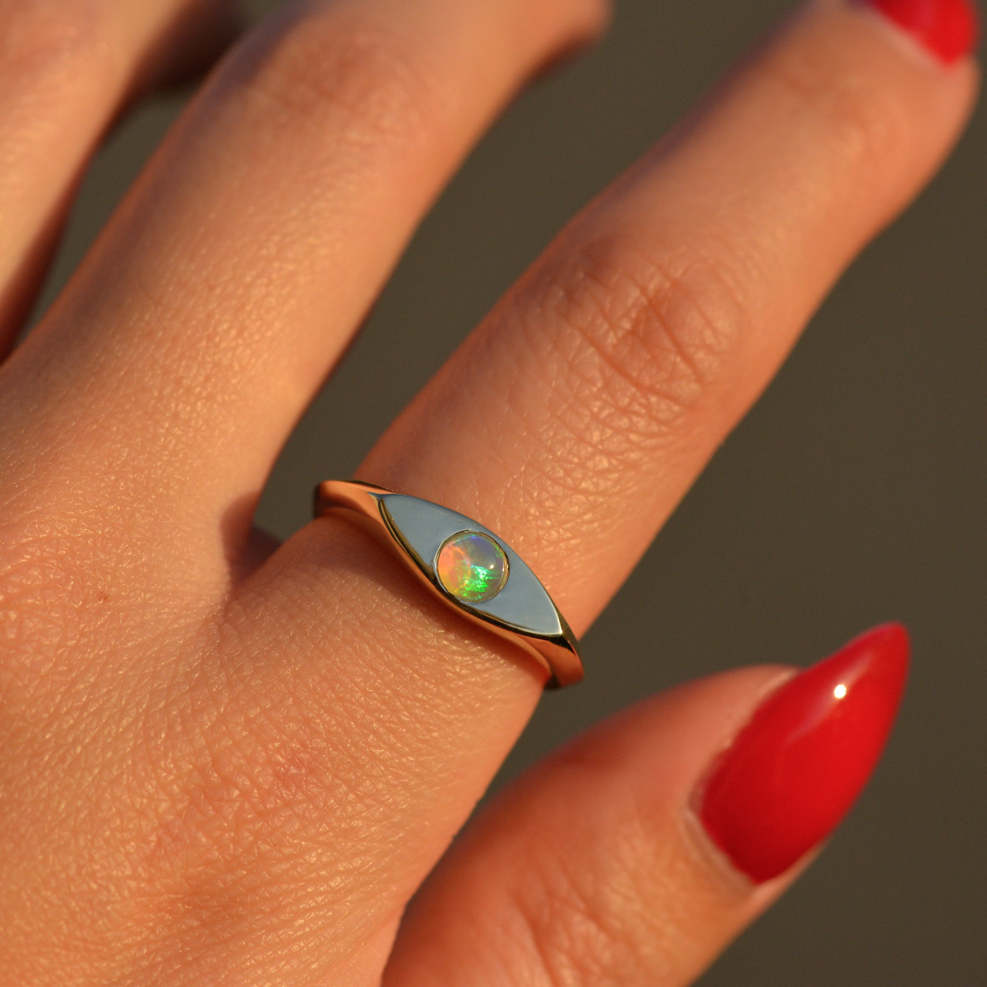 Opal Eye Signet