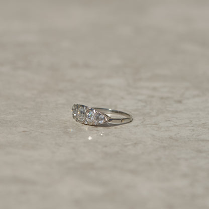 Art Deco Diamond Navette Ring