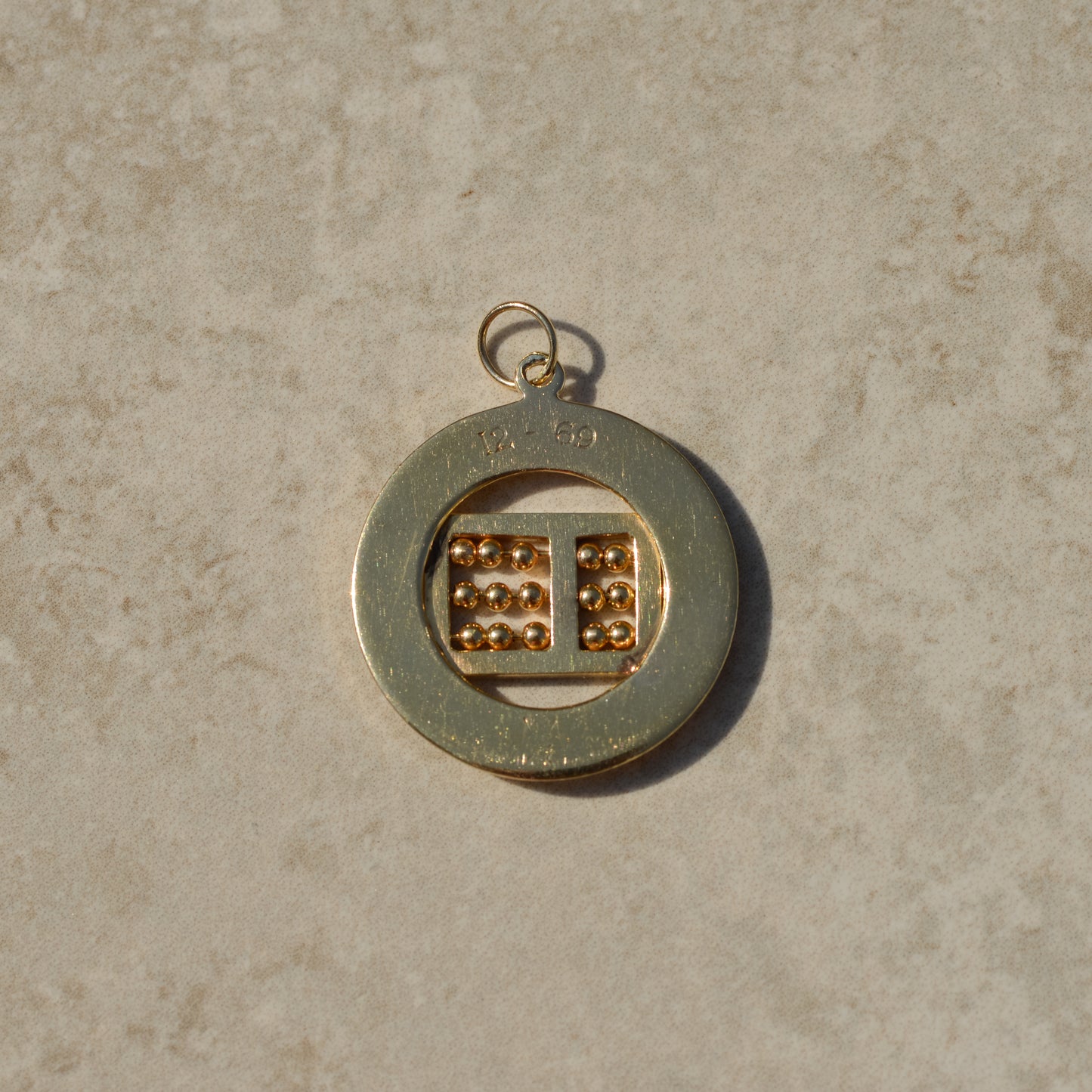 Vintage Abacus Love Charm