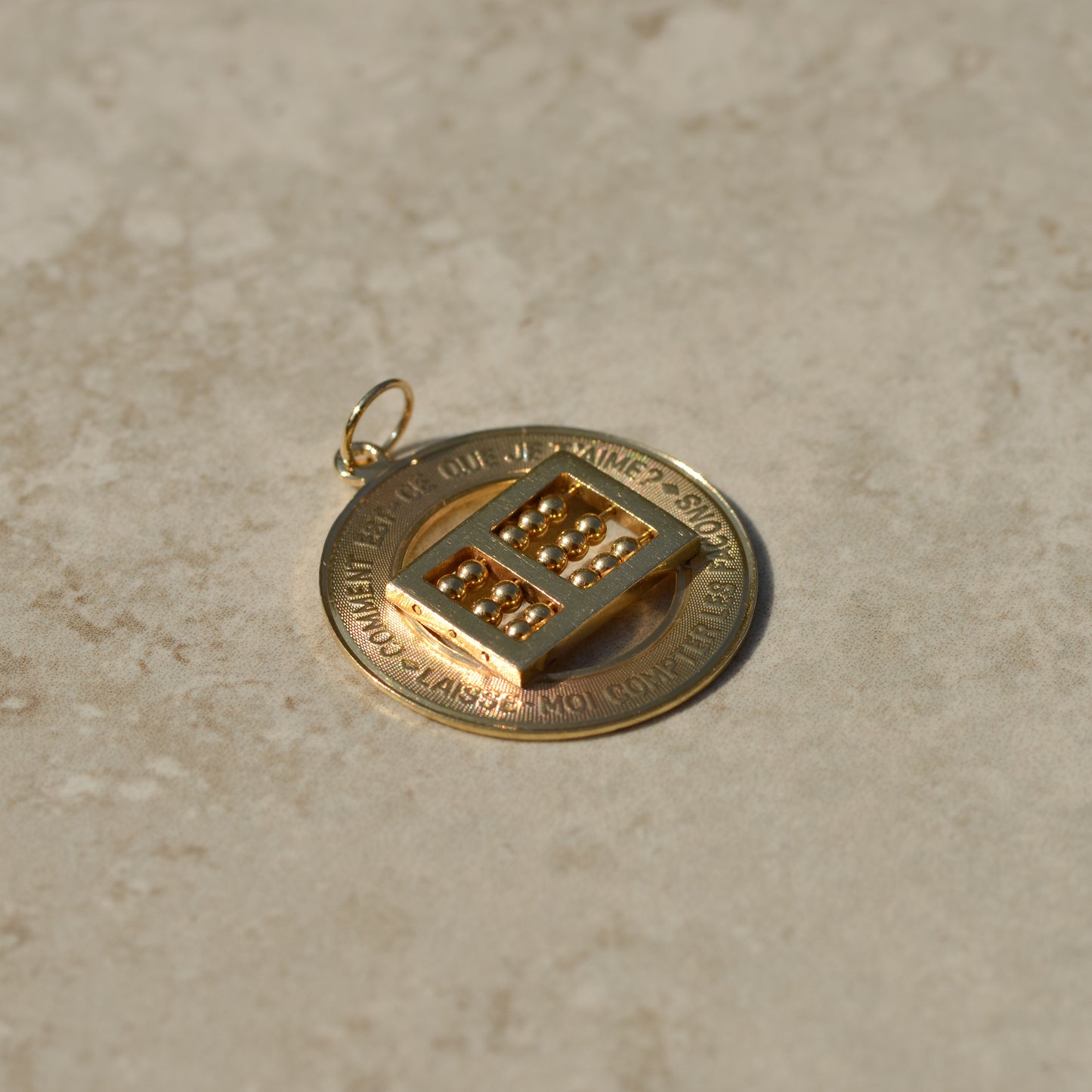 Vintage Abacus Love Charm