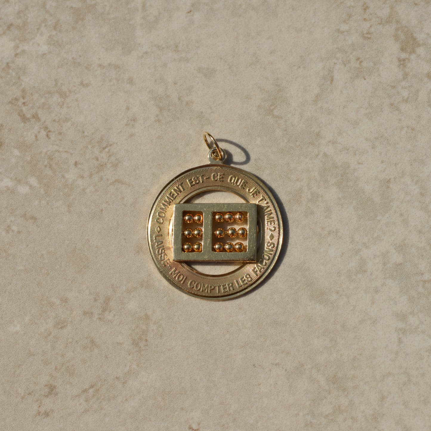 Vintage Abacus Love Charm