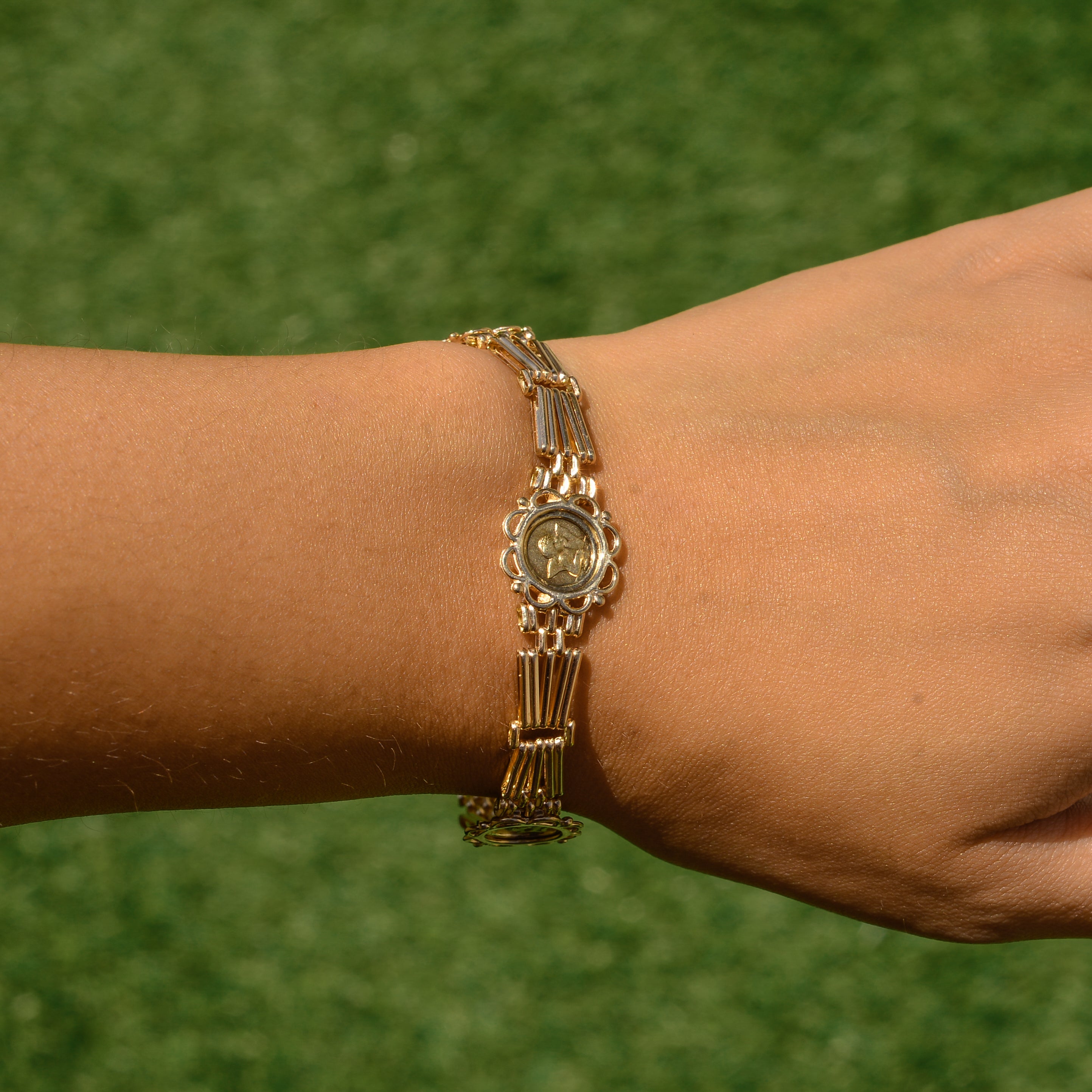 Vintage Angel Medallion Bracelet