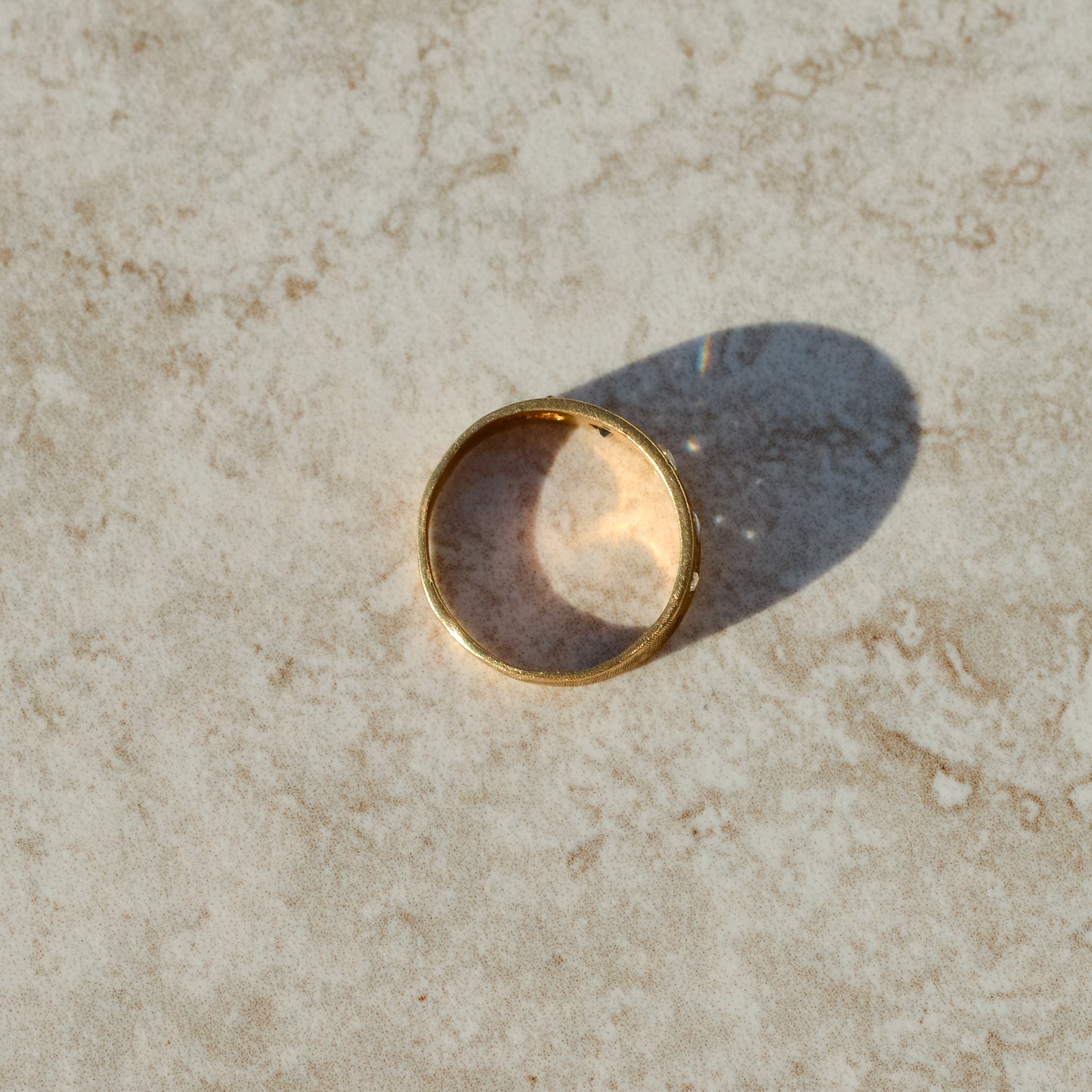 Antique Rosecut Diamond & Sapphire Band