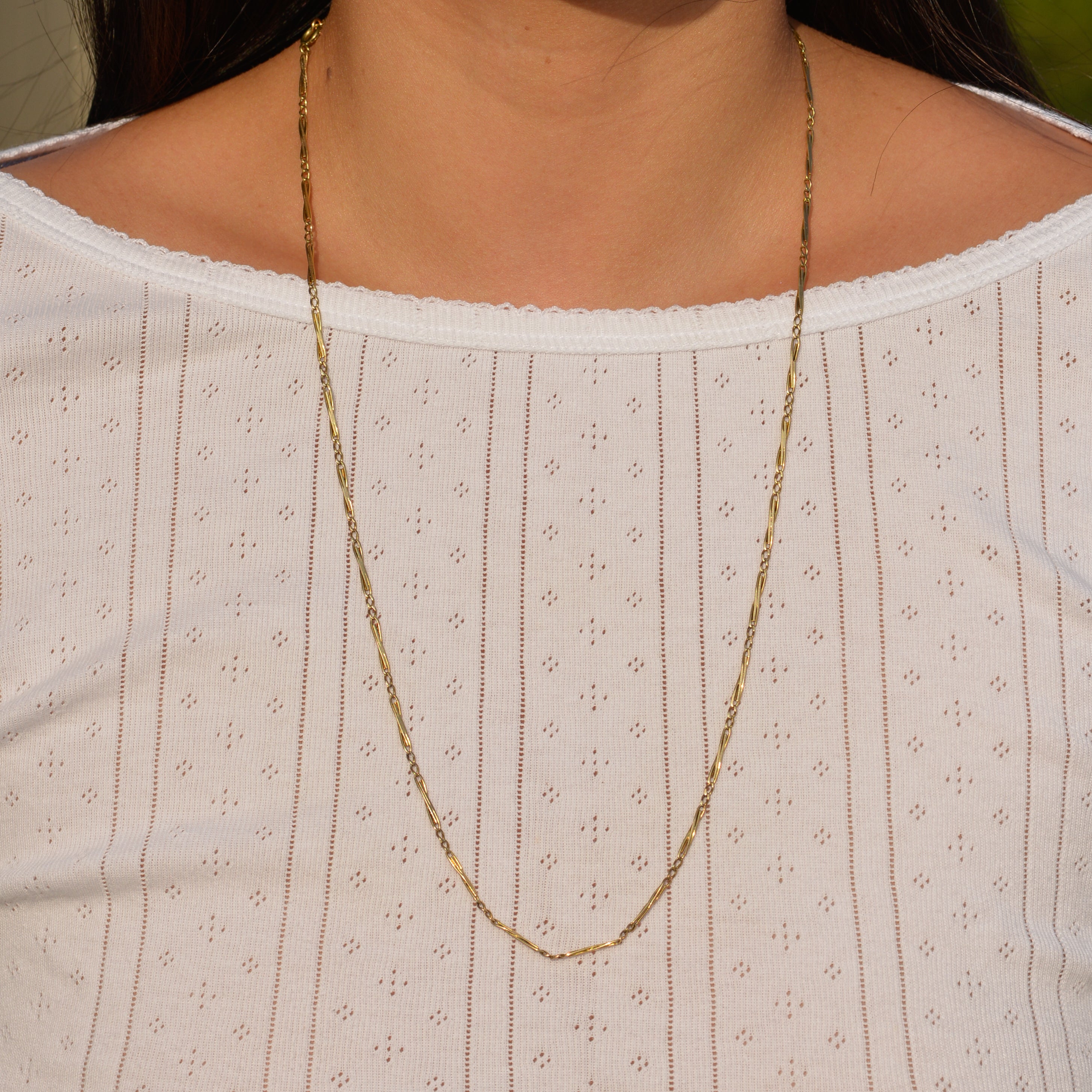 Antique Fancy Alternating Link Chain