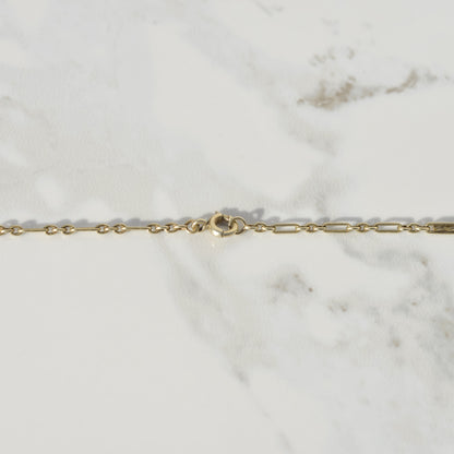 Antique Lariat Fancy Link Chain 22" 14k