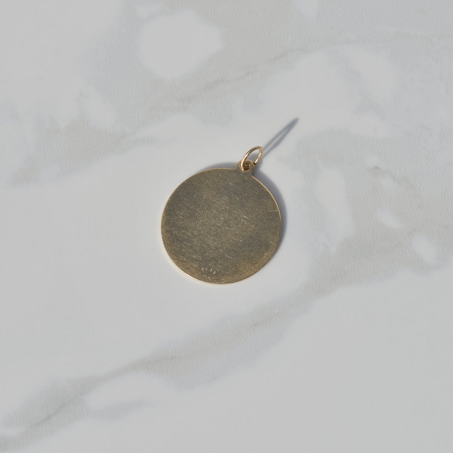 Vintage Aquarius Zodiac Medallion Charm 14k