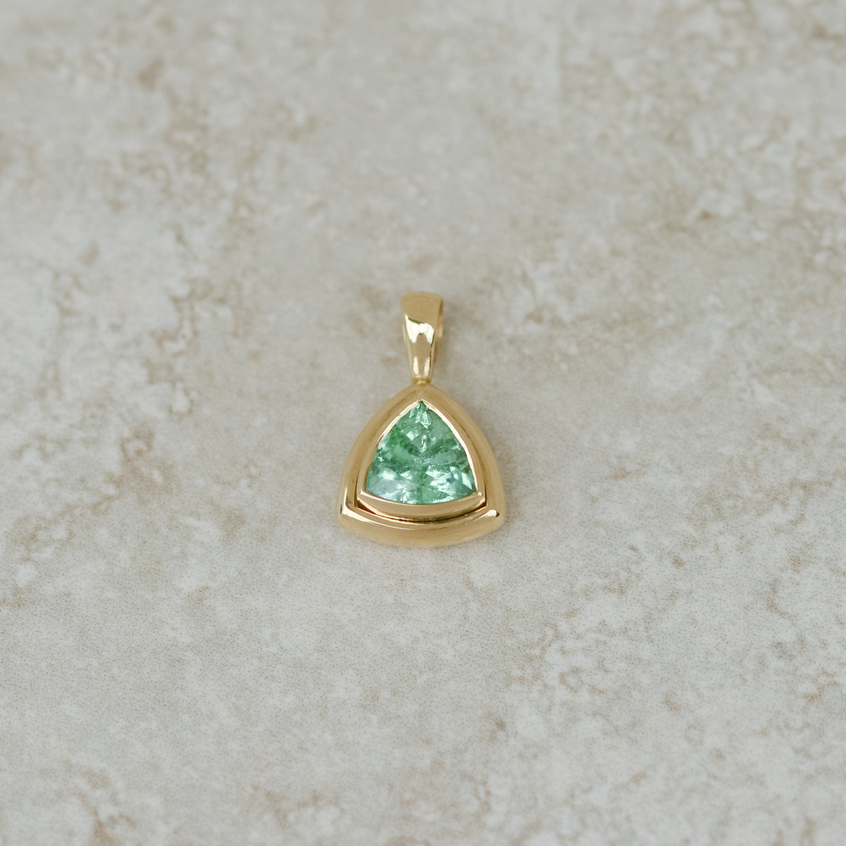Bubble Bezel Pendant, paraiba tourmaline
