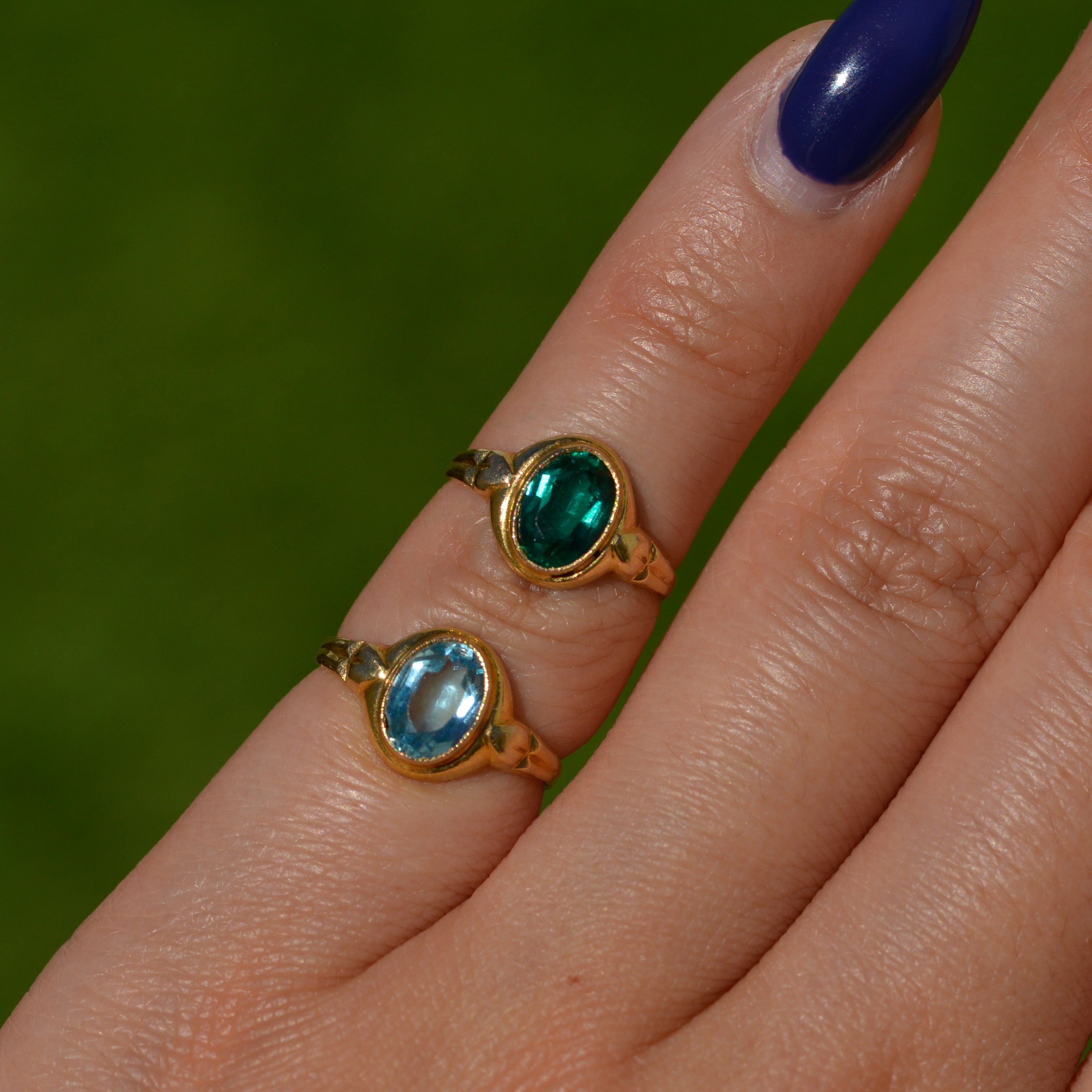 Vintage Paste Baby Signet Ring