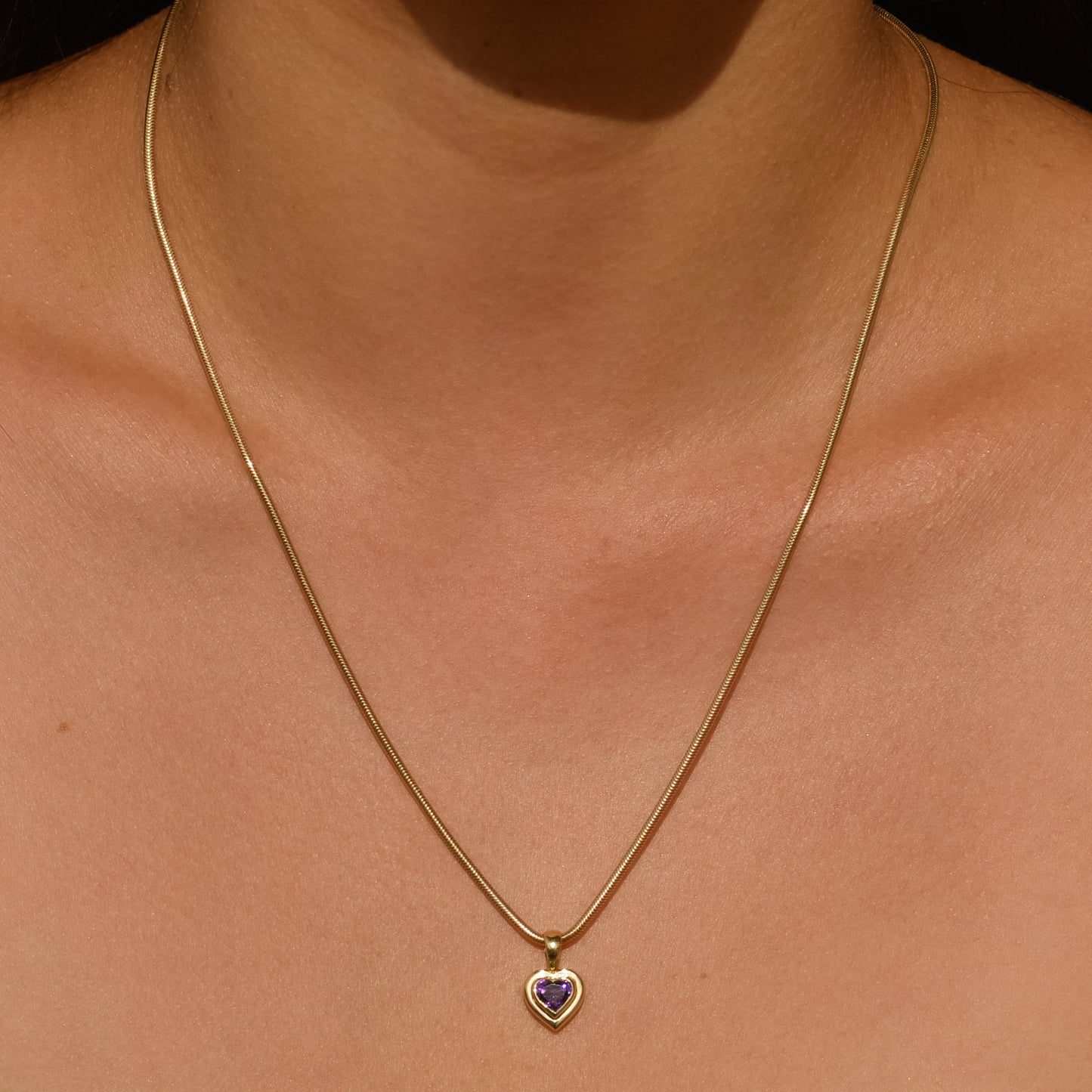 09: Bubble Bezel pendant, amethyst