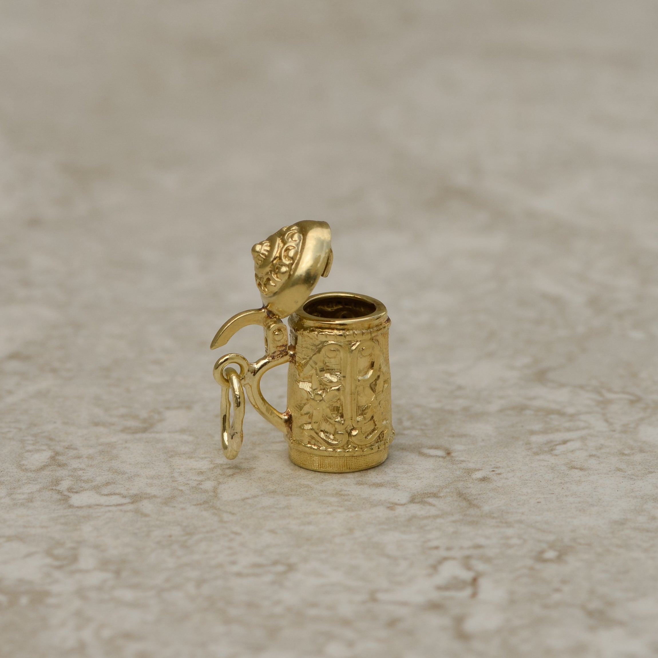 Vintage Articulated Beer Stein Charm
