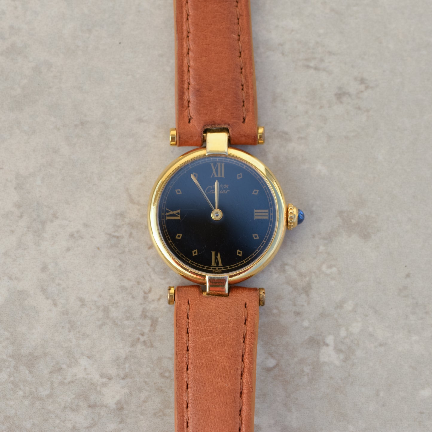 must de Cartier Vendôme, black dial