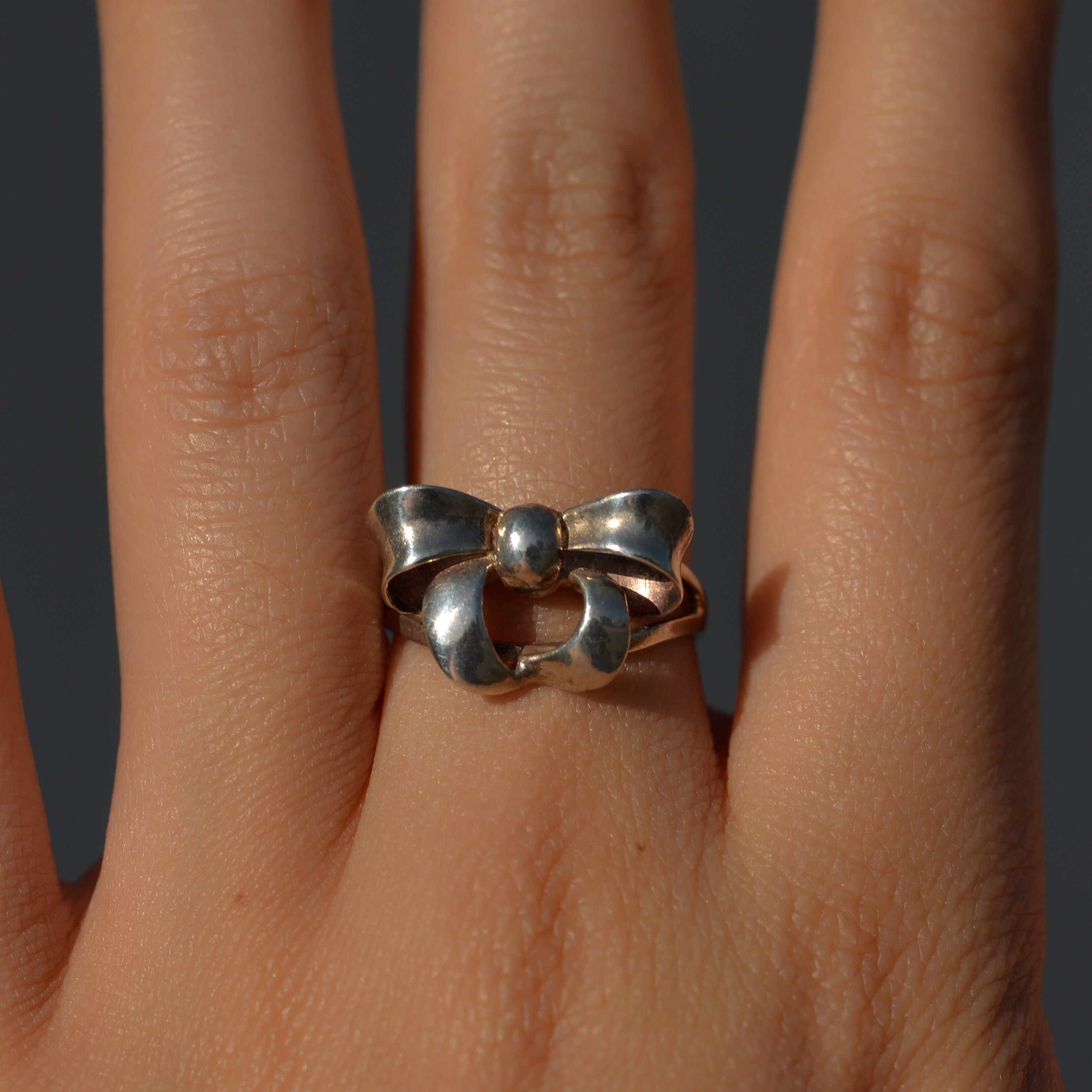 Vintage Sterling Bow Ring