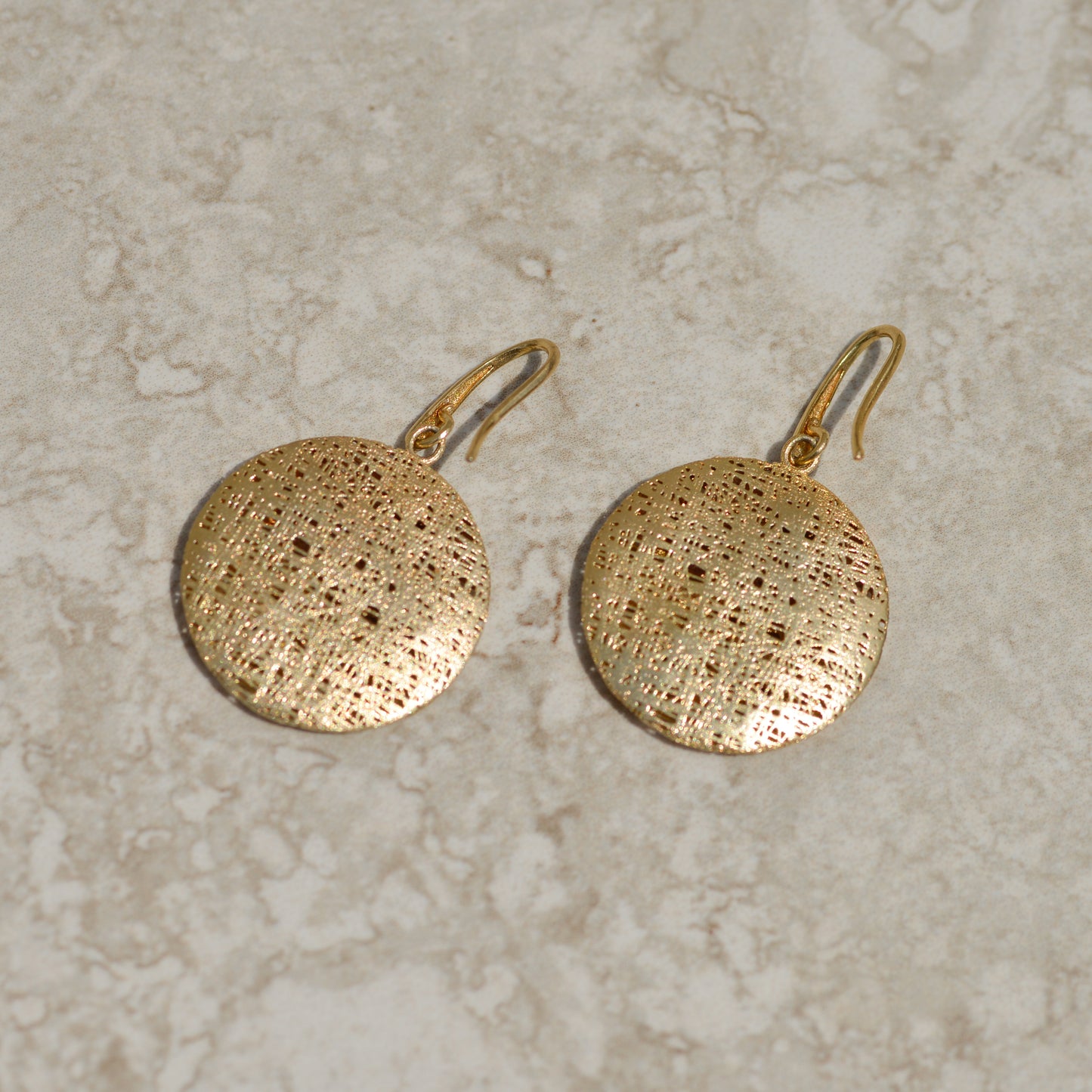 Estate Brown Diamond Abstract Earrings