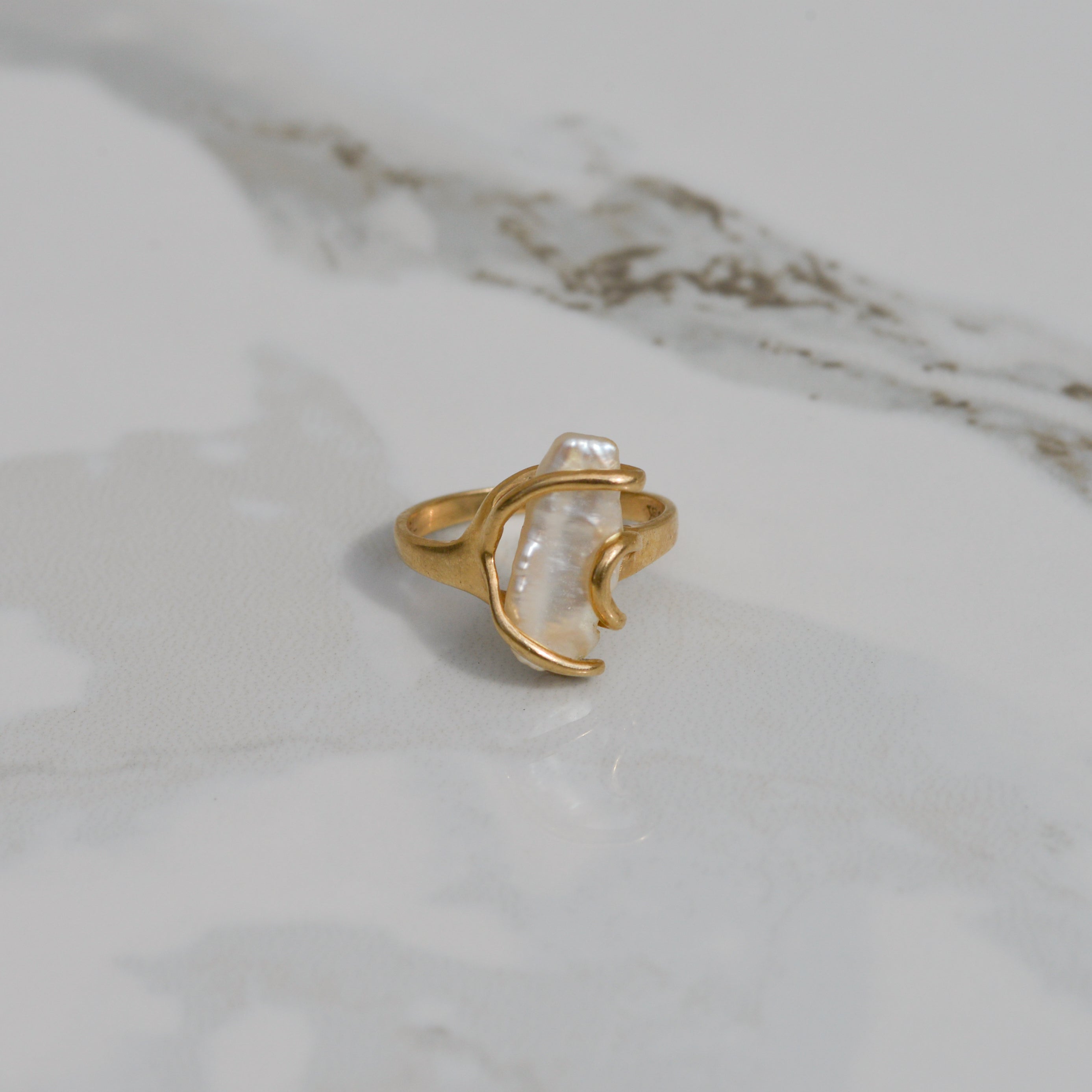 Vintage Baroque Pearl Ring