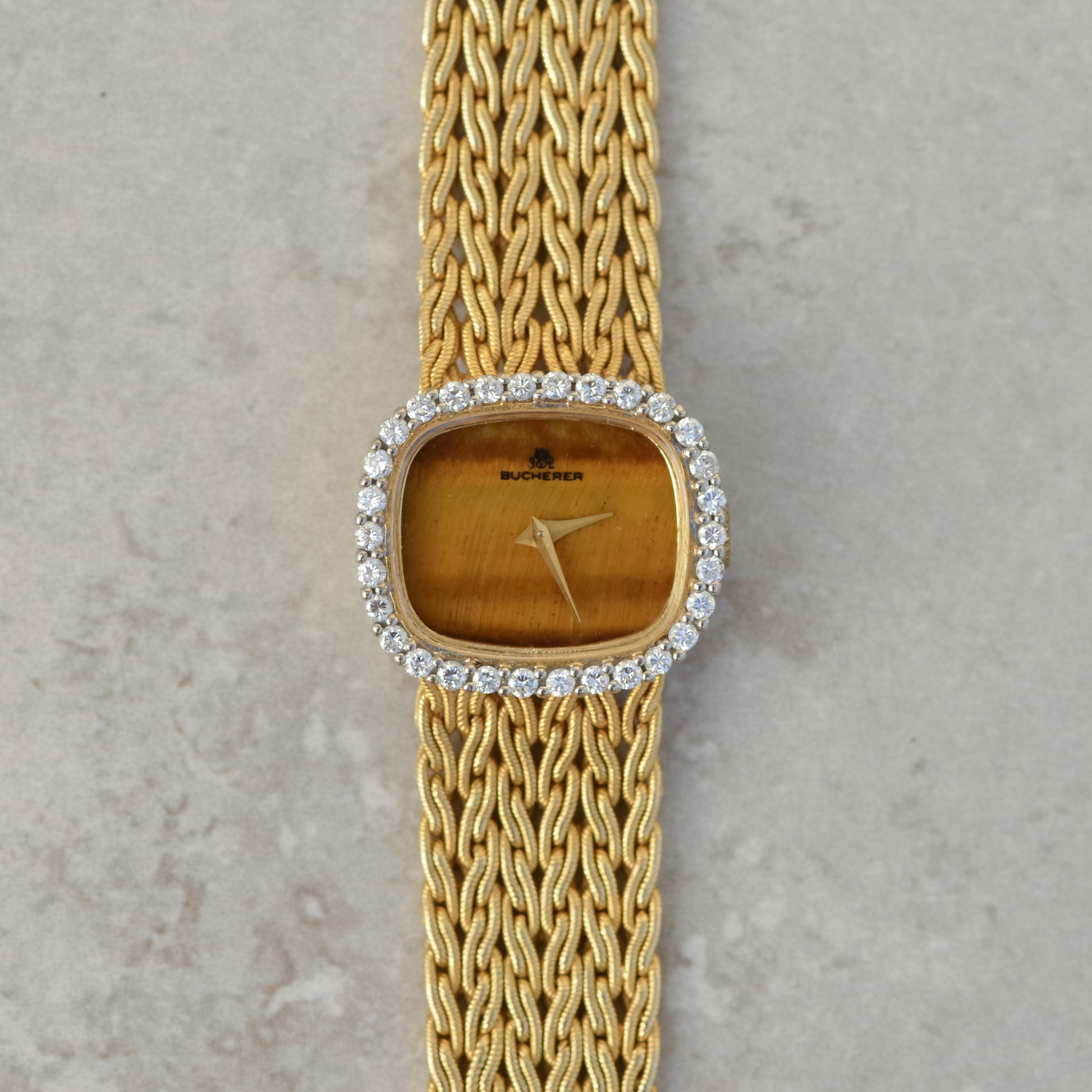 Bucherer Tiger's Eye Dial Diamond Watch