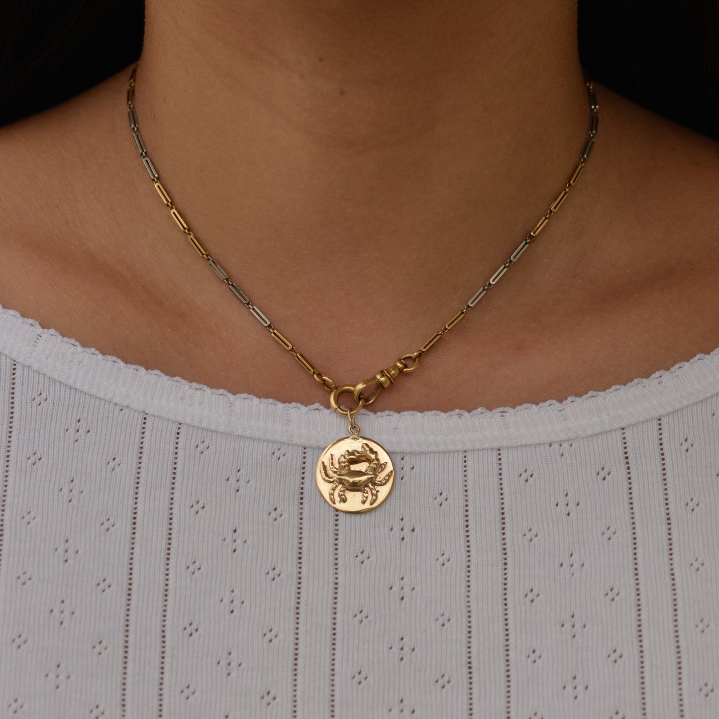 Vintage Cancer Zodiac Charm