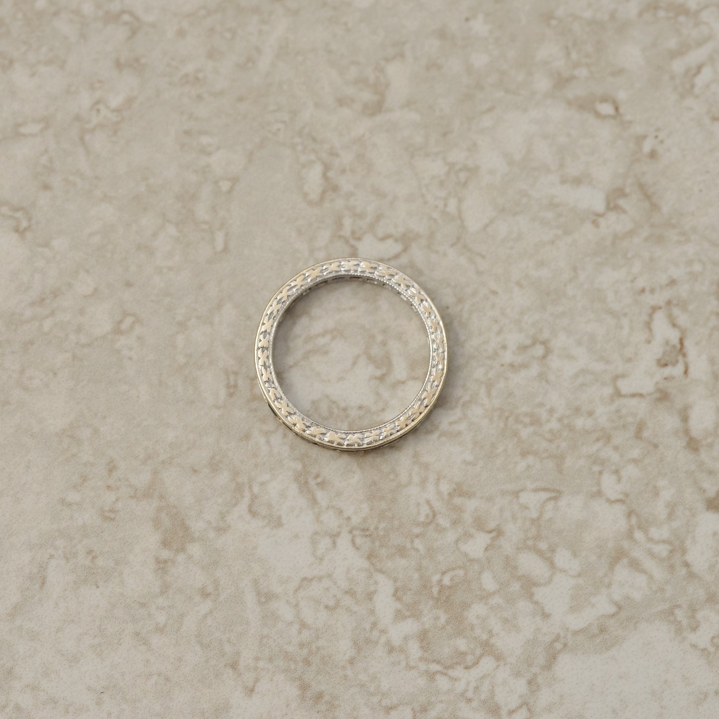 Vintage Channel-set Sapphire Eternity Band