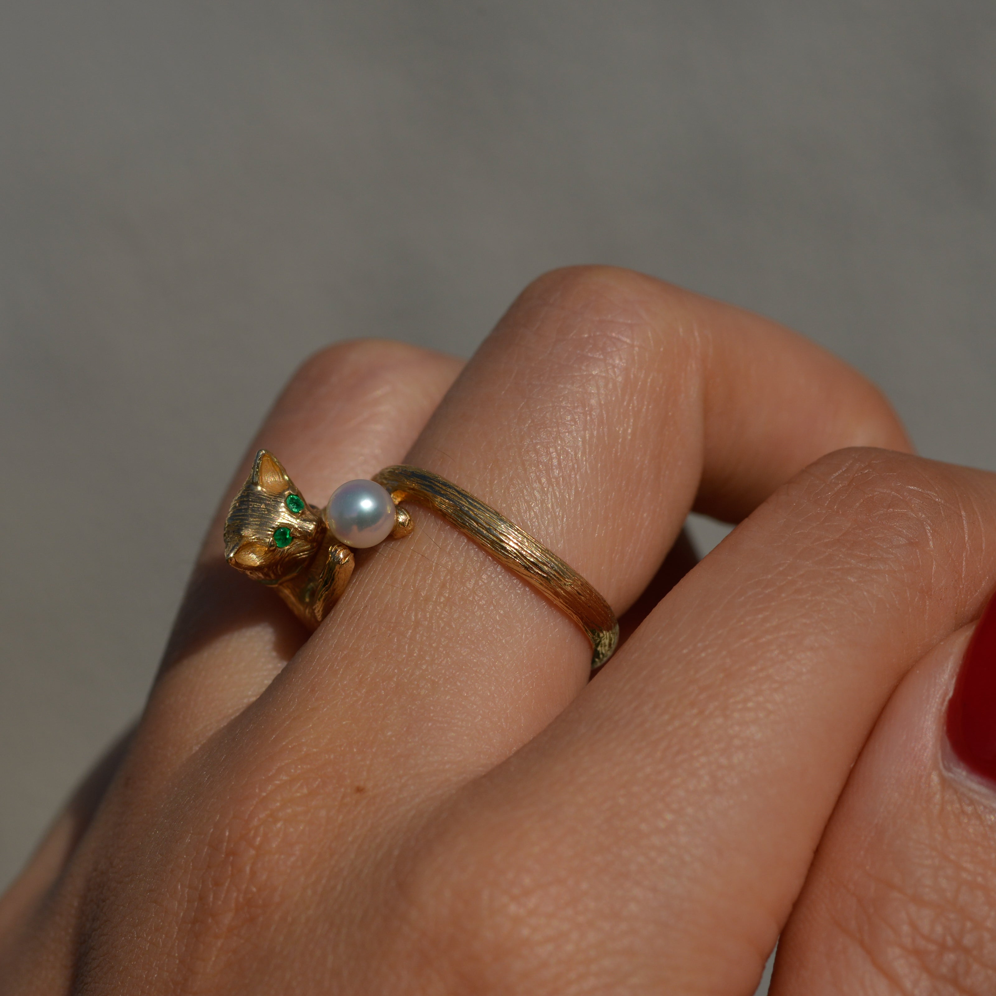 Vintage Cat Ring