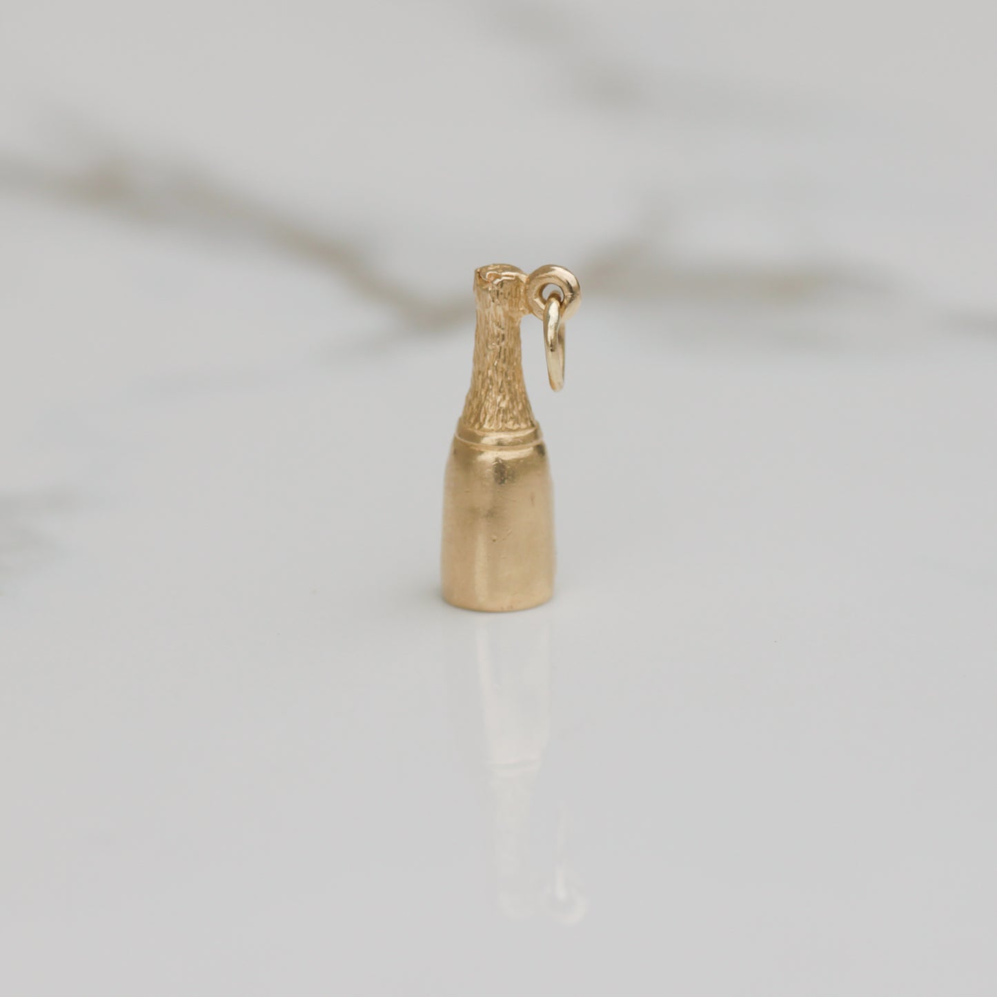 Y2K Champagne Bottle Charm 14k