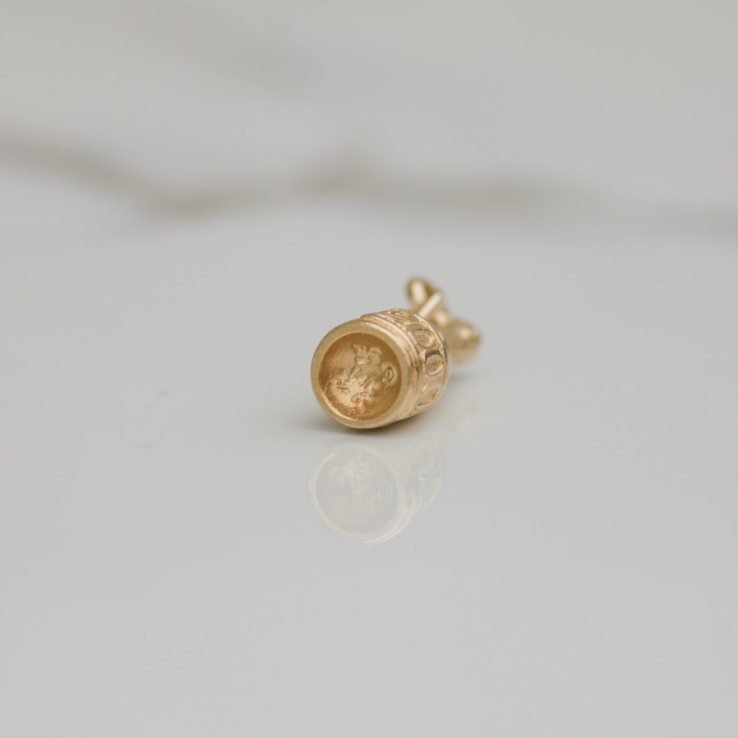 Y2K Champagne Bottle Charm 14k