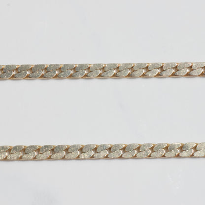 Vintage Flat Curb Chain 16.5" 14k Gold