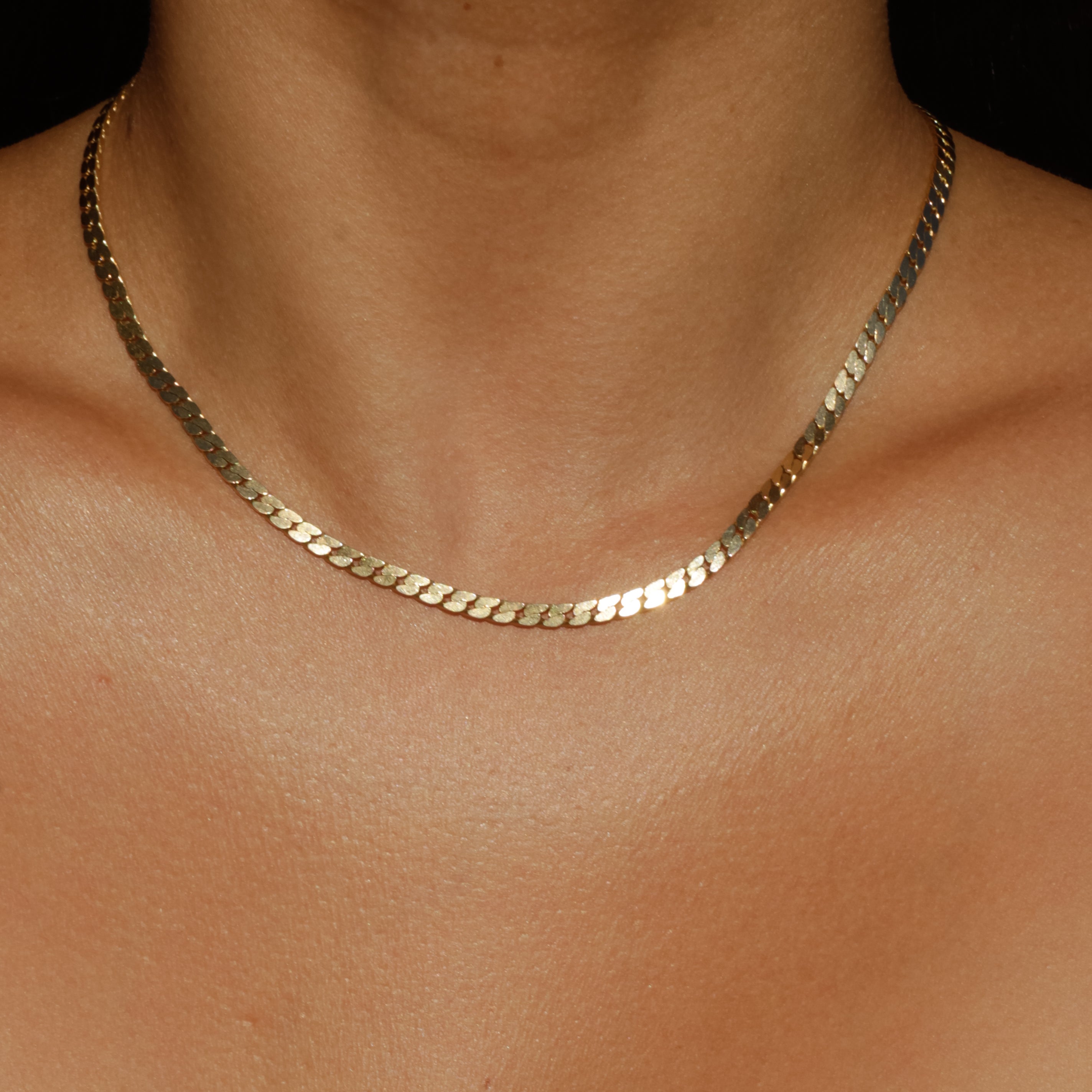 Vintage Flat Curb Chain