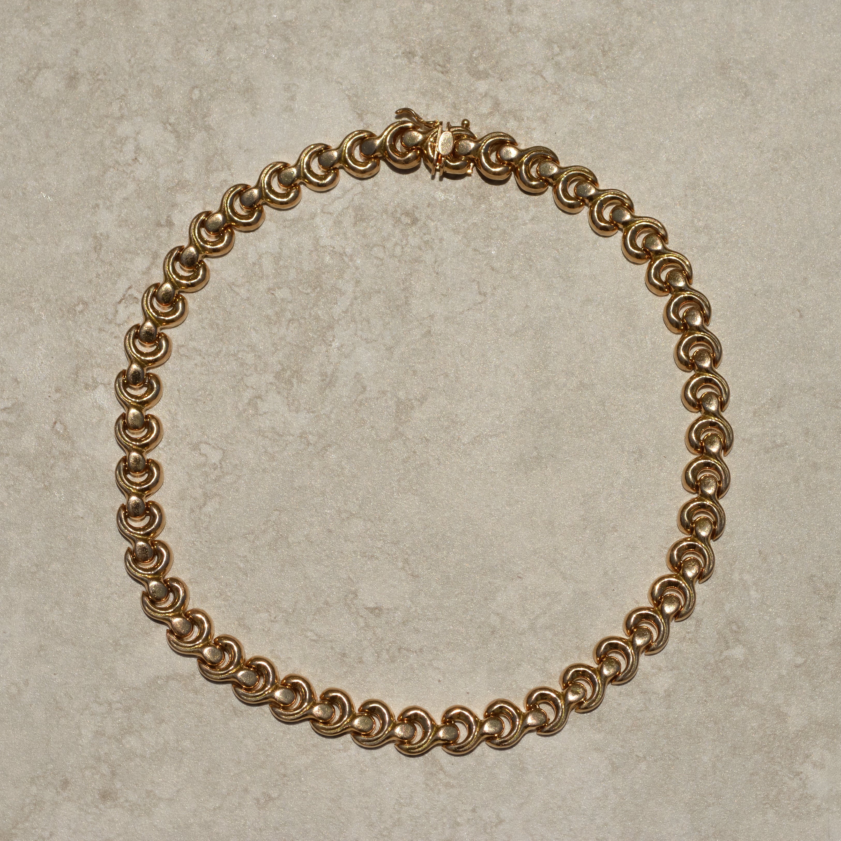 Vintage Fancy Link Chunky Necklace