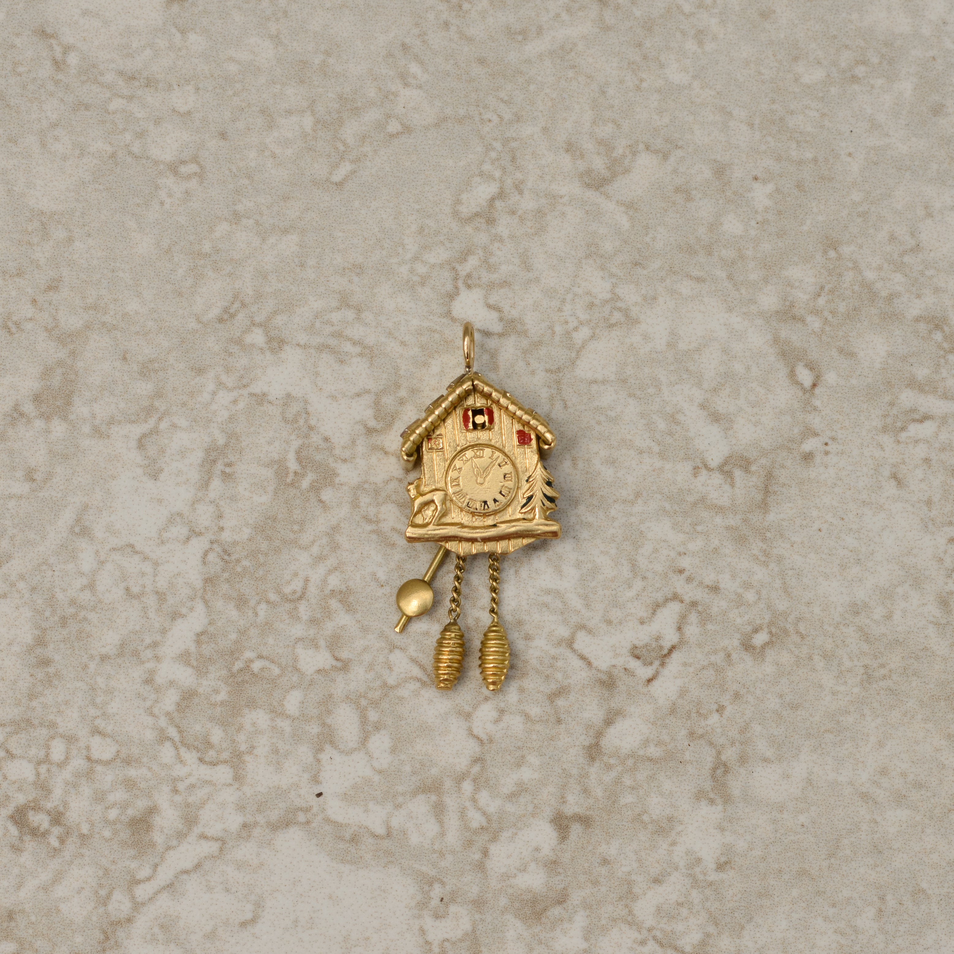 Vintage Cuckoo Clock Charm