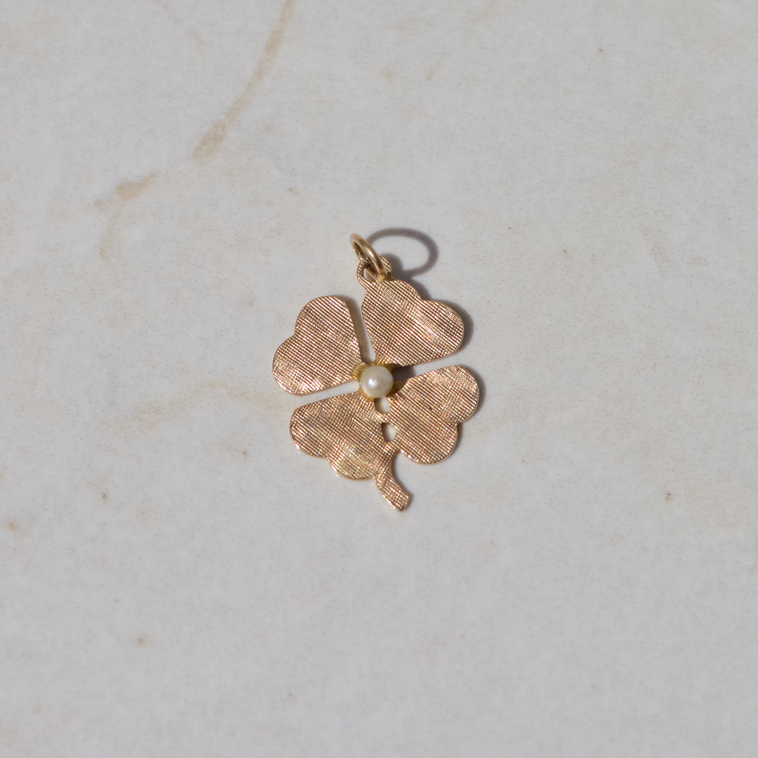 Vintage Four Leaf Clover Charm