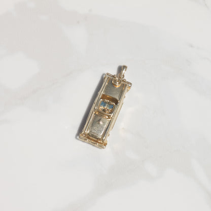 Vintage Articulated Convertible Car Charm 14k