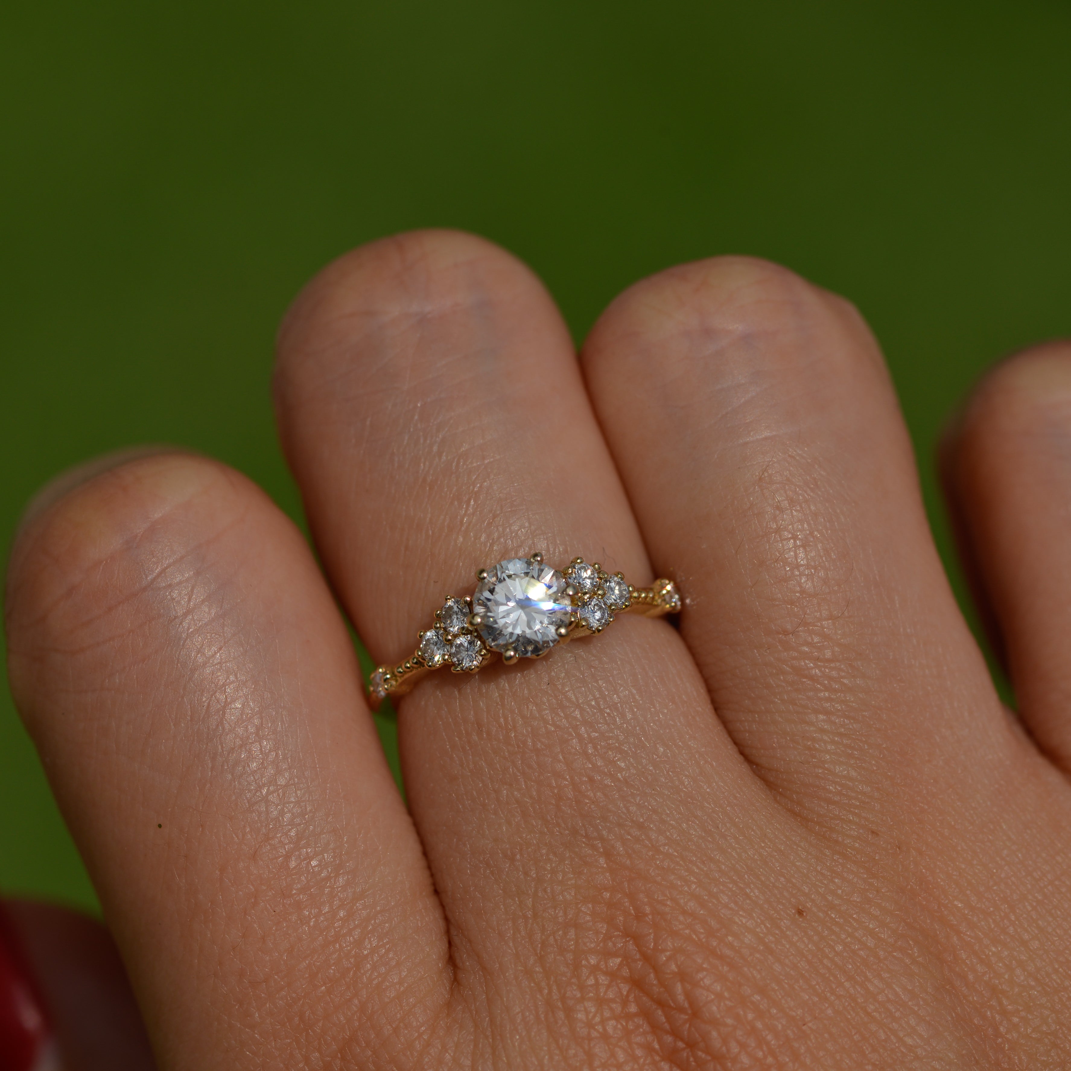 Estate Diamond Cluster Ring