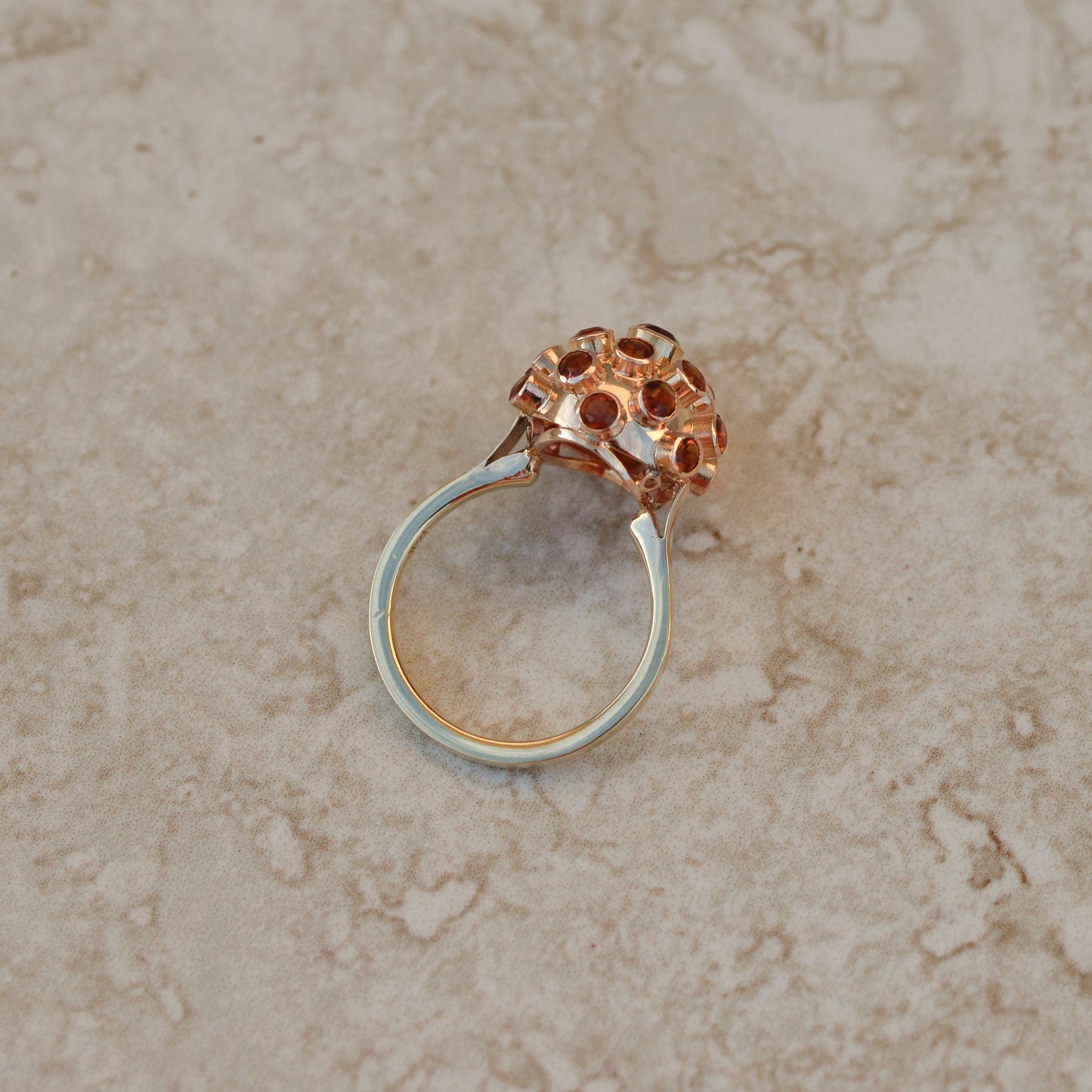 Vintage Citrine Sputnik Ring