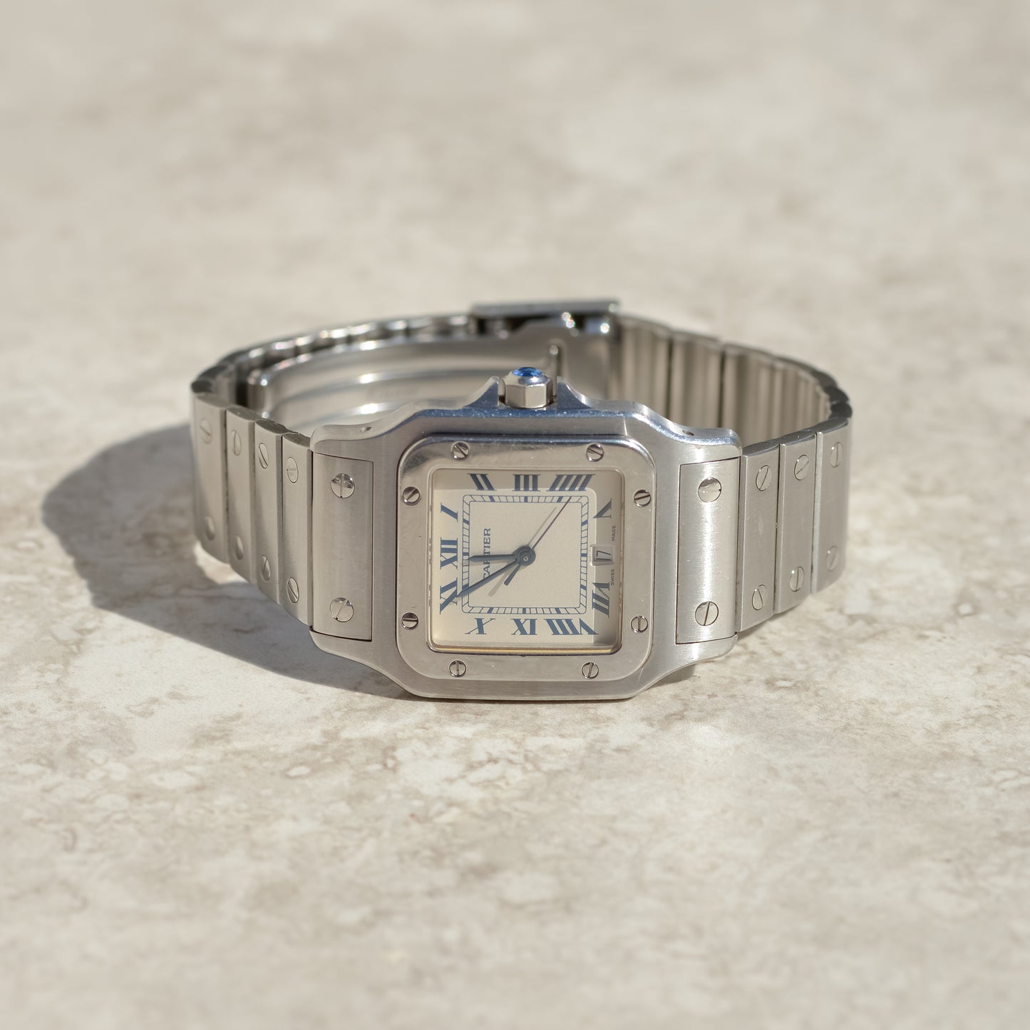 Cartier Santos Galbée, stainless steel