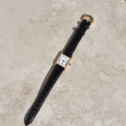 Cartier Tank Louis, manual winding with "Paris" dial