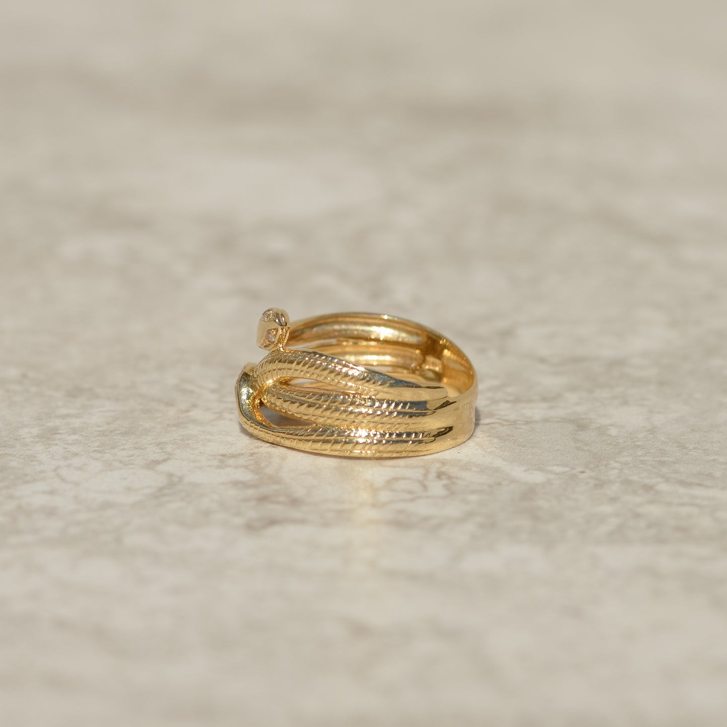 Vintage Double Snake Ring