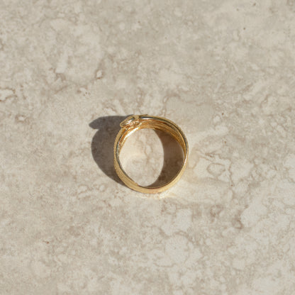 Vintage Double Snake Ring