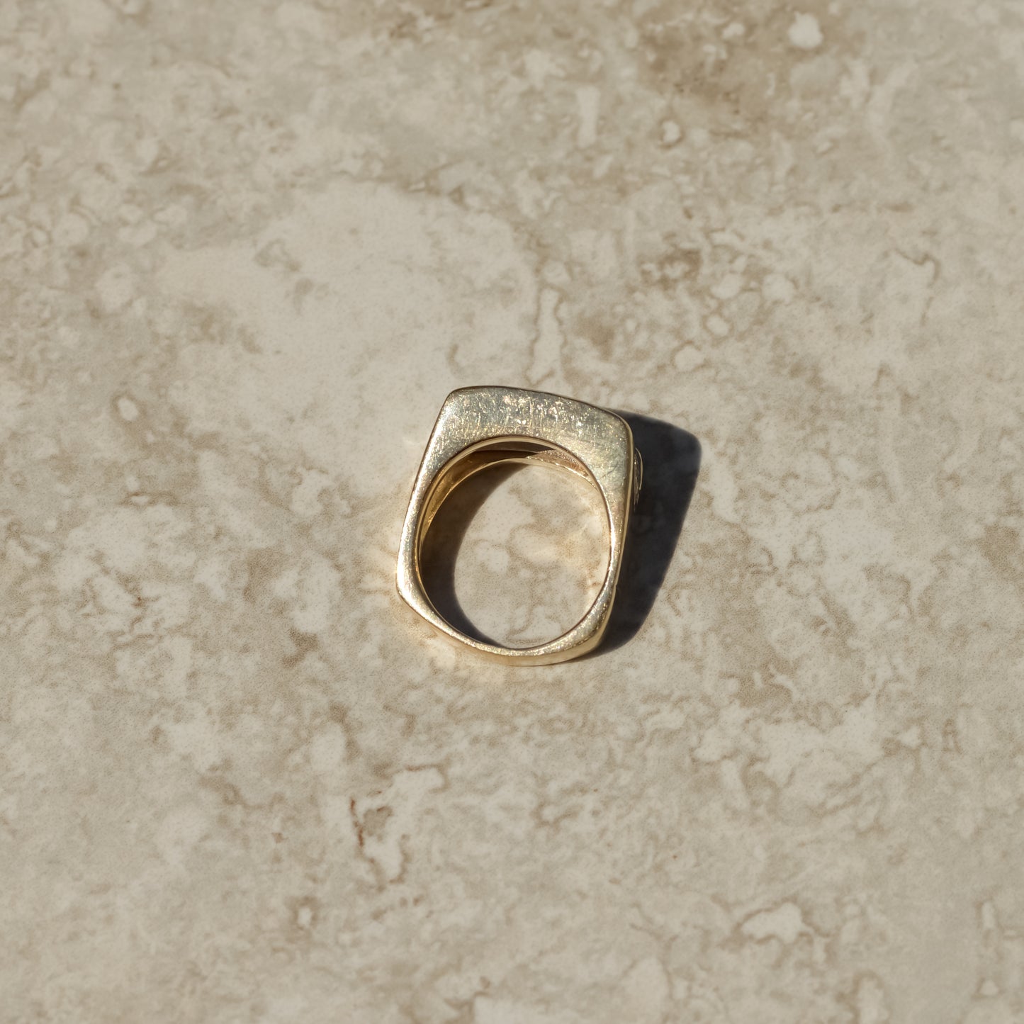Vintage Pavé Diamond Signet Ring