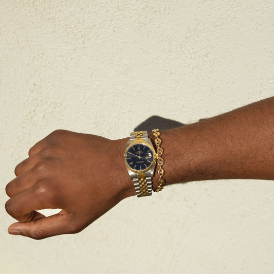 Vintage Rolex Datejust 36, black dial, reference 16233