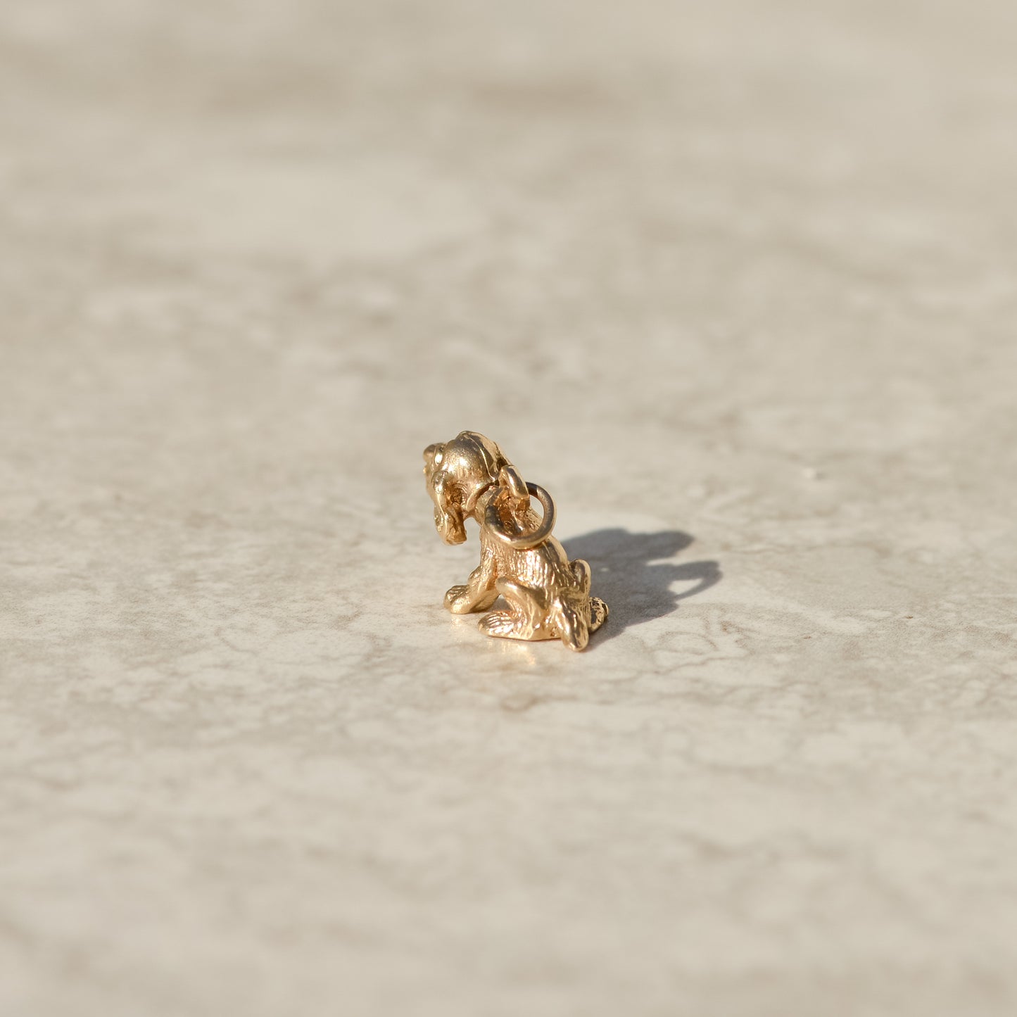 Vintage Bobblehead Dog Charm