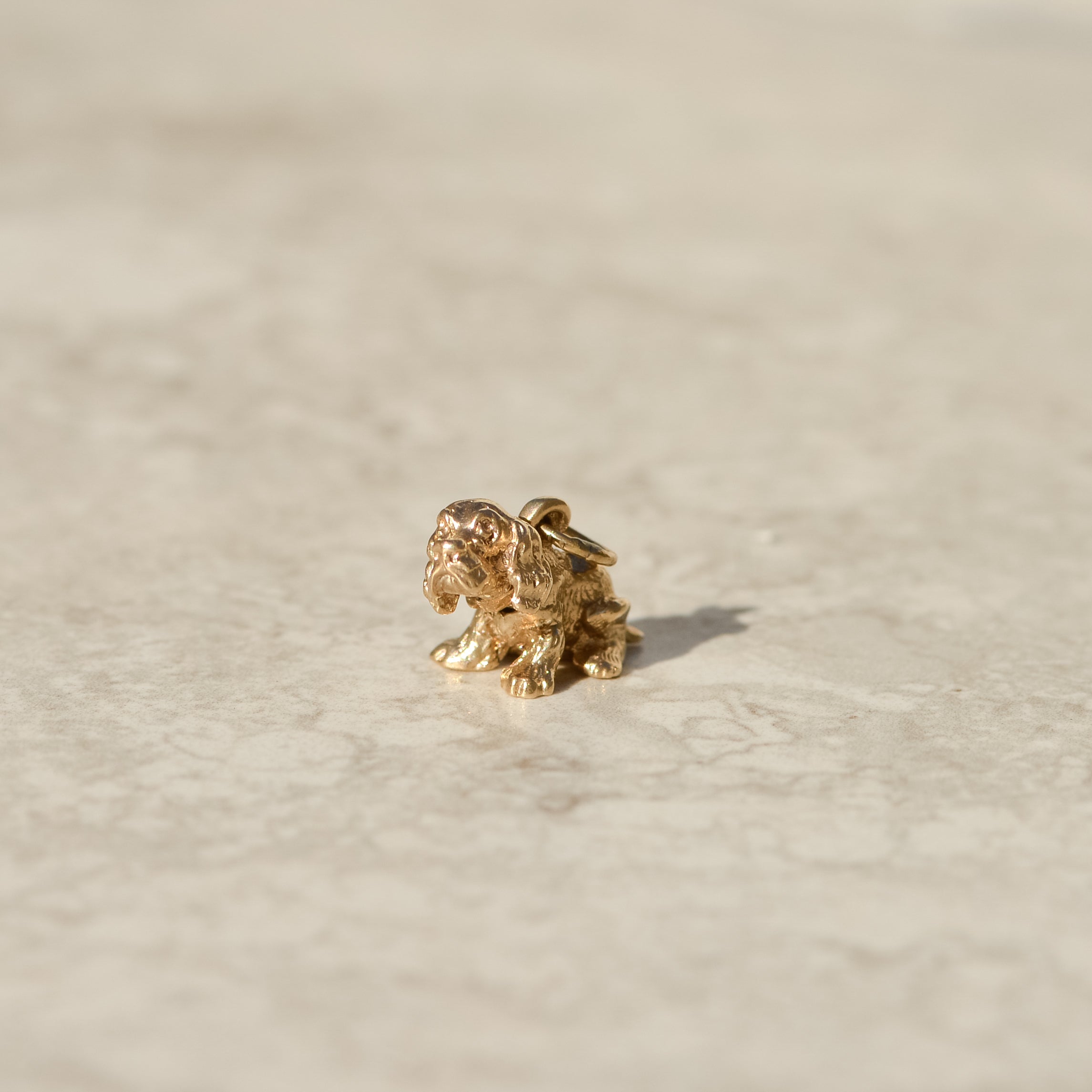 Vintage Bobblehead Dog Charm