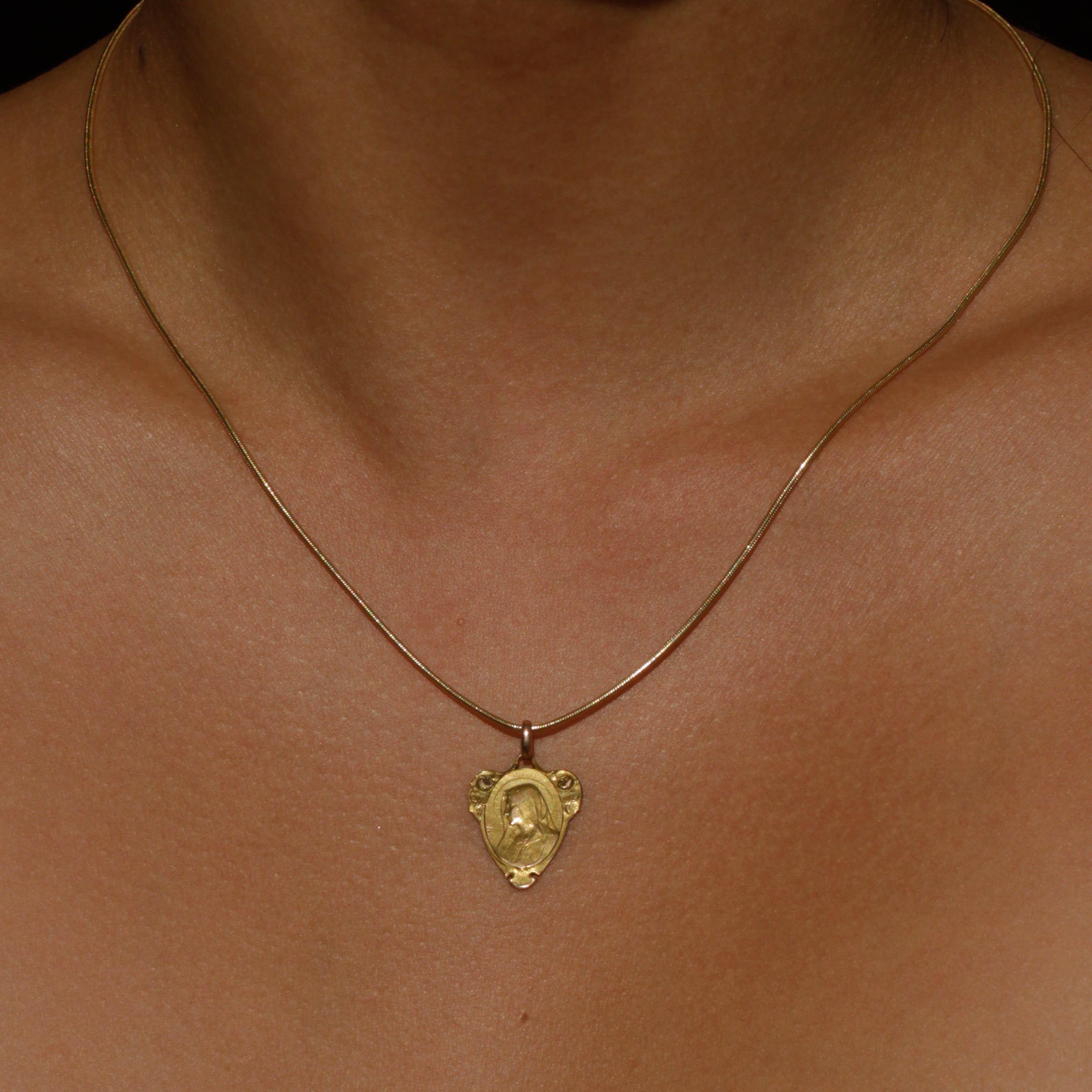 Antique Émile Dropsy Madonna Charm
