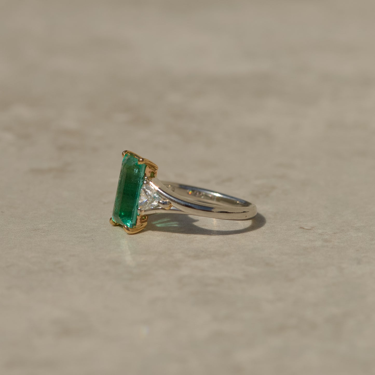 Estate Emerald and Diamond Ring