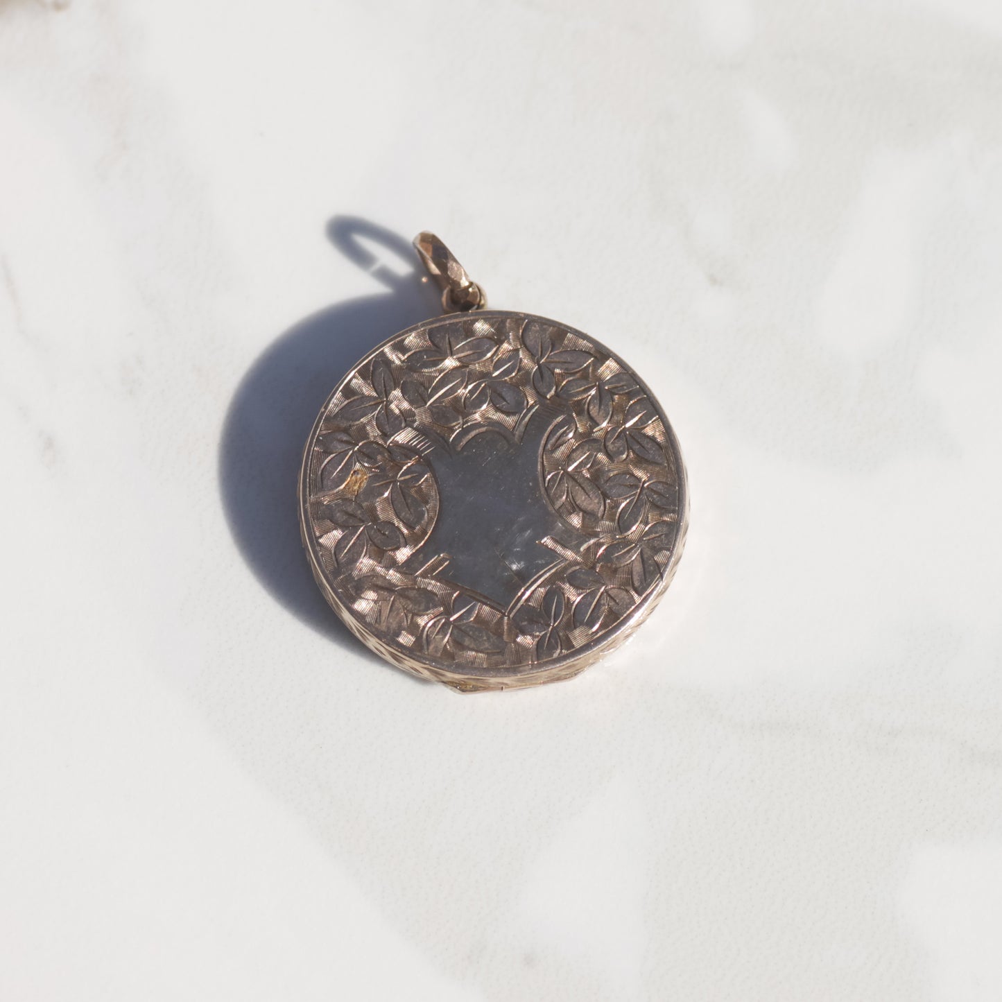 Antique Engraved Locket 10k