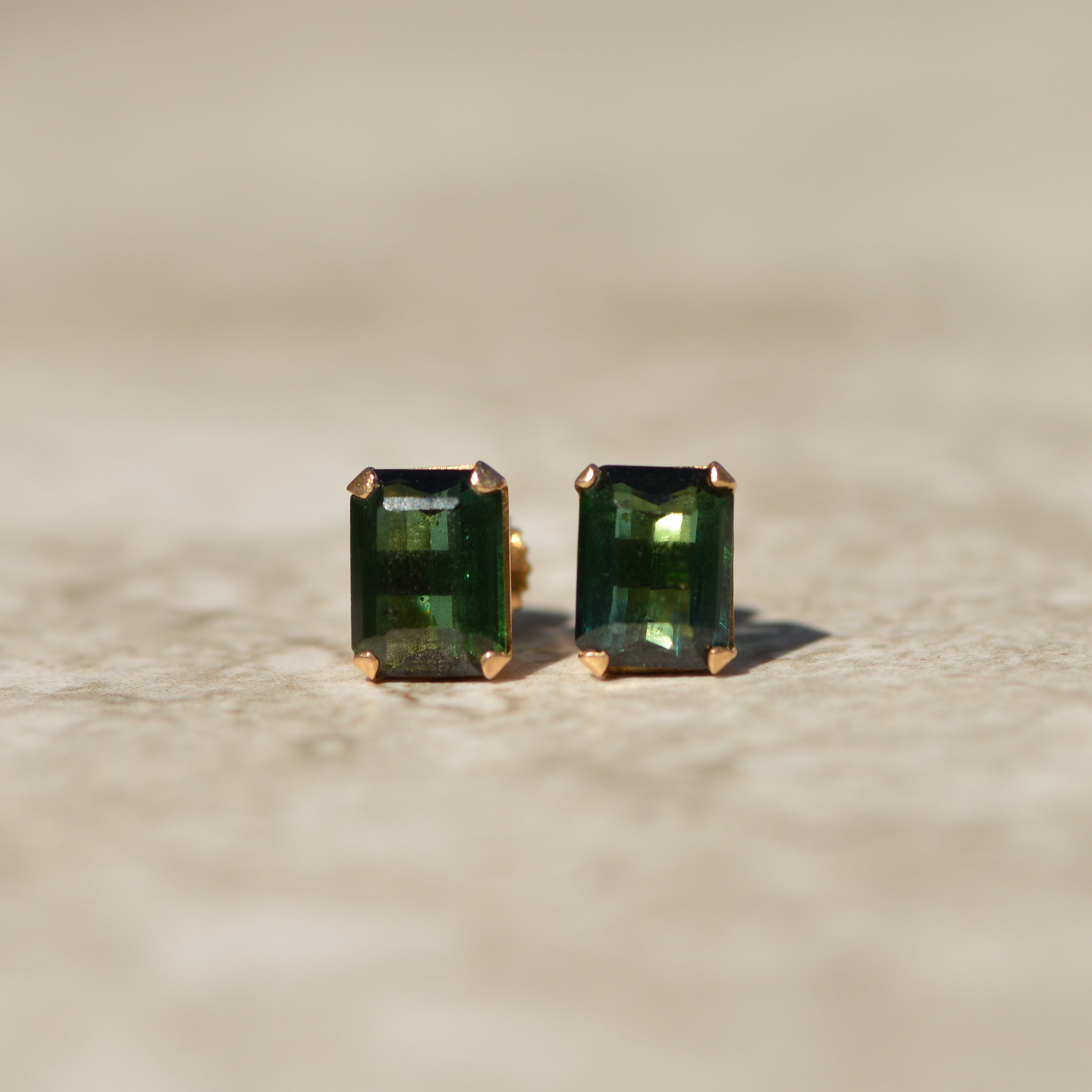 Vintage Tourmaline Studs