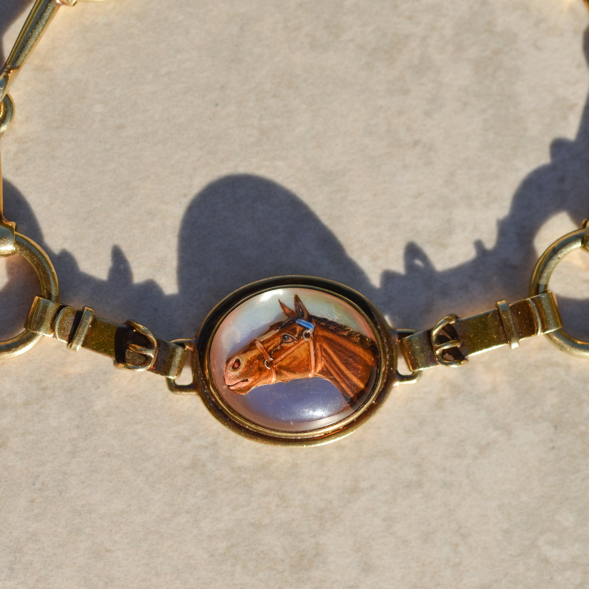 Victorian Essex Crystal Horsebit Bracelet