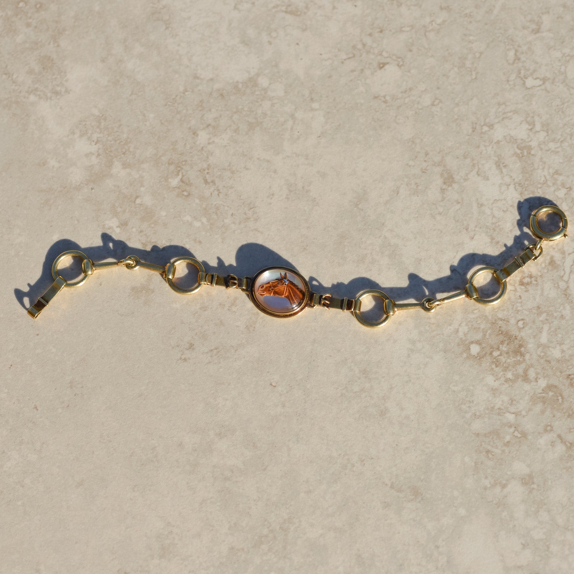 Victorian Essex Crystal Horsebit Bracelet